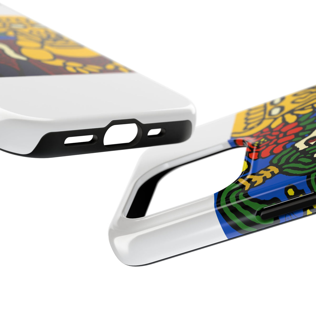 The warrior hailing the mighty golden dragon Tough Phone Case