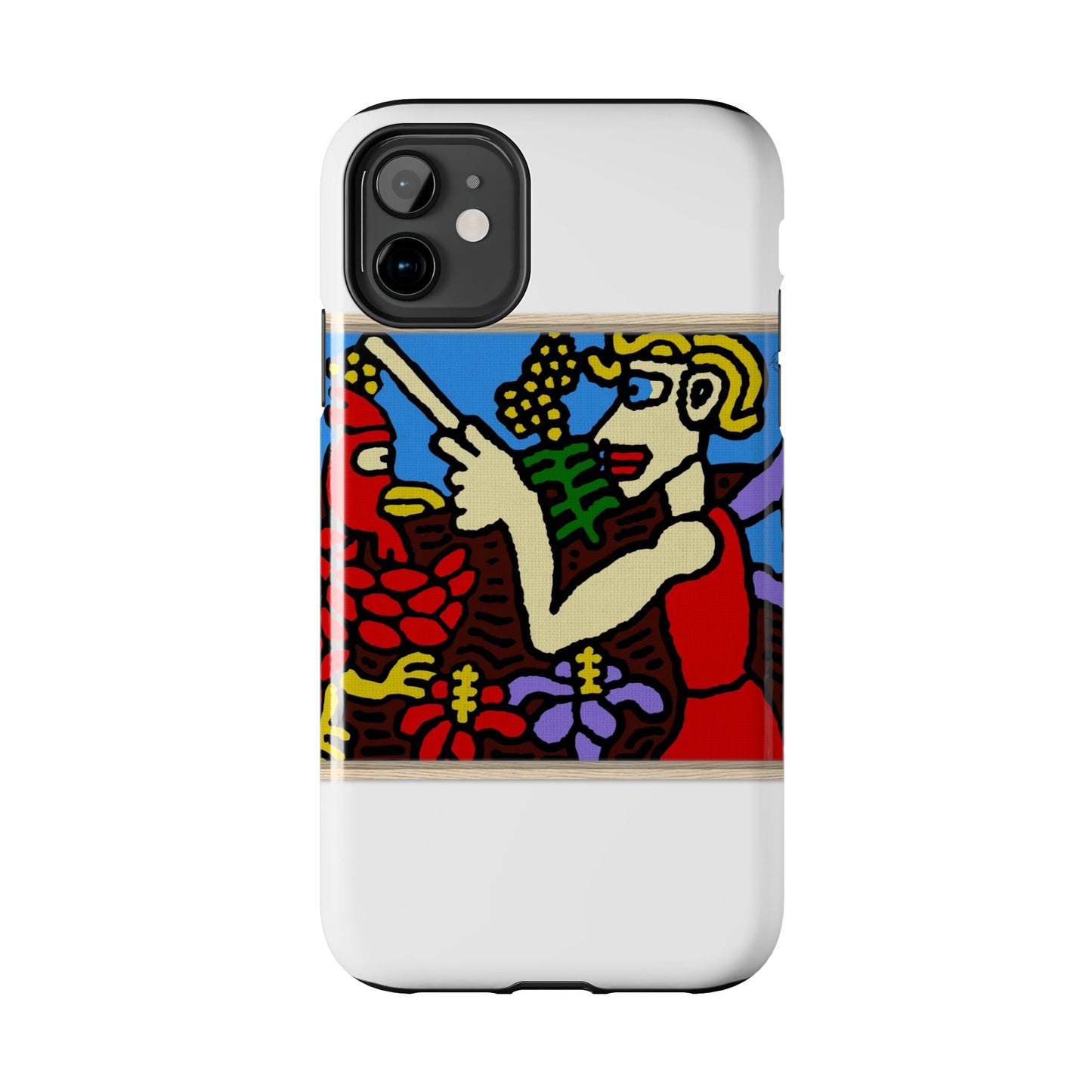 The hen gaining a blessing from a fairy Tough Phone Case