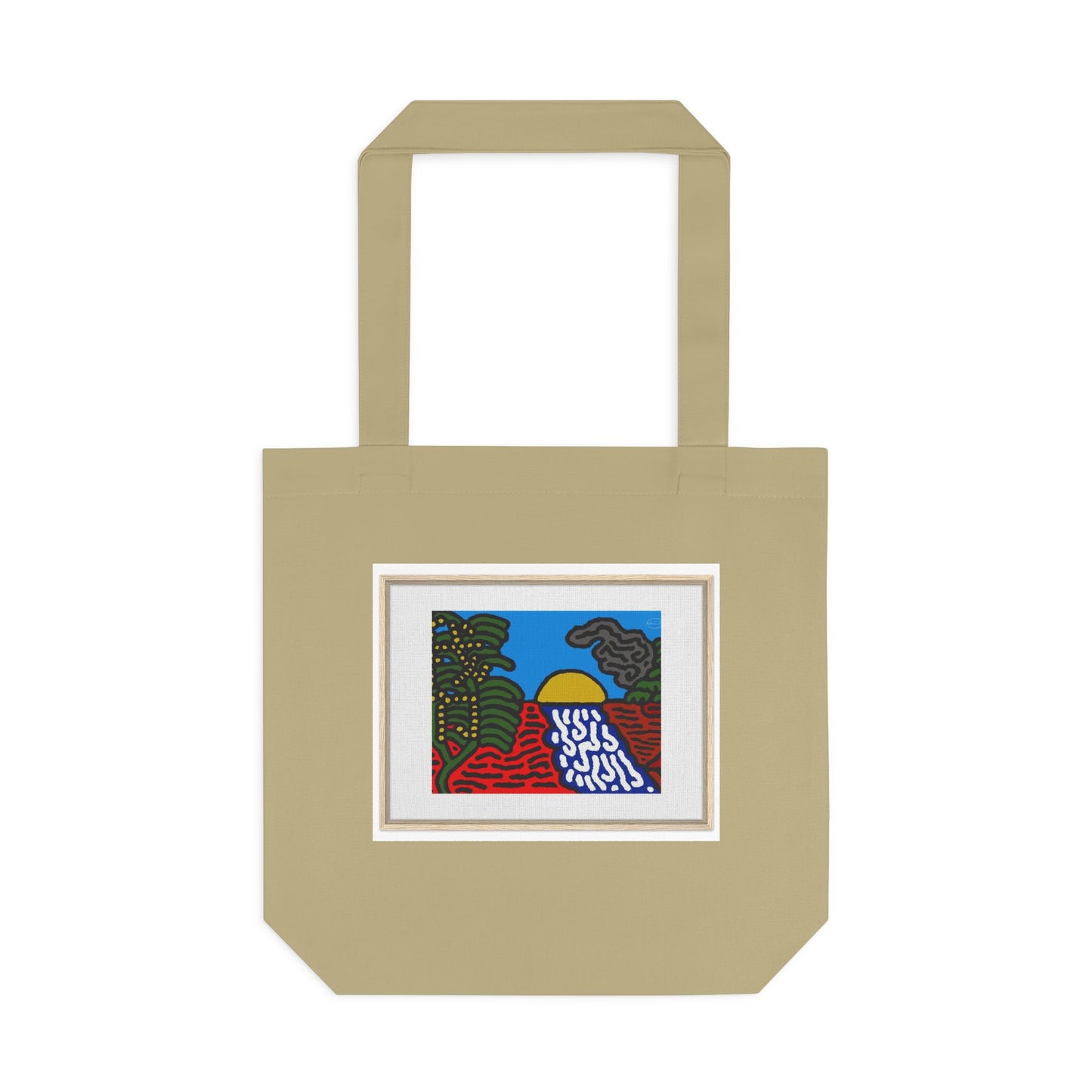 The river that joins the Australian wattle and Lebanese cedar tree in friendship Classic Tote Bag
