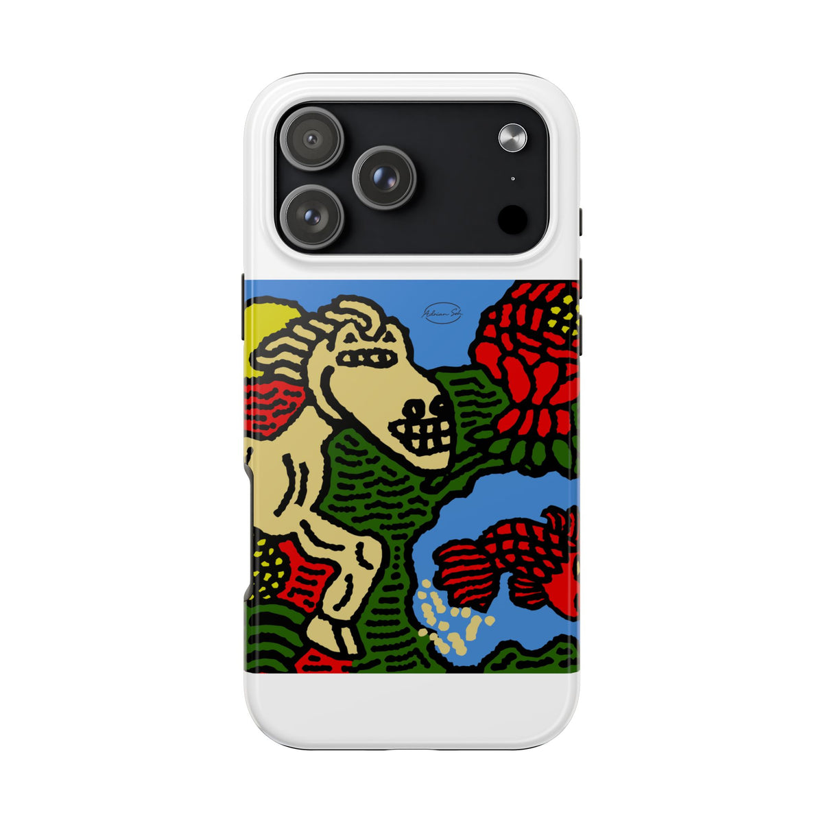 Galloping carefree through life Tough Phone Case