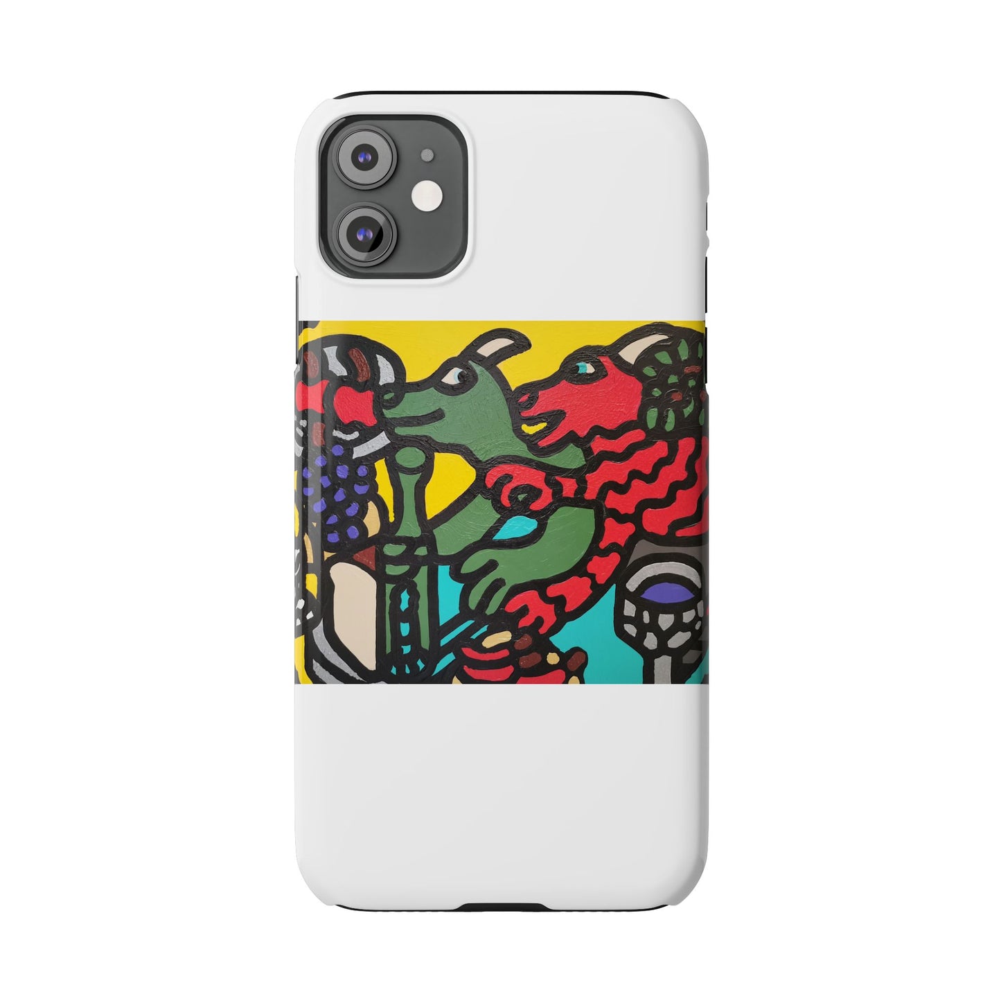 Enjoying our companionship Slim Phone Case
