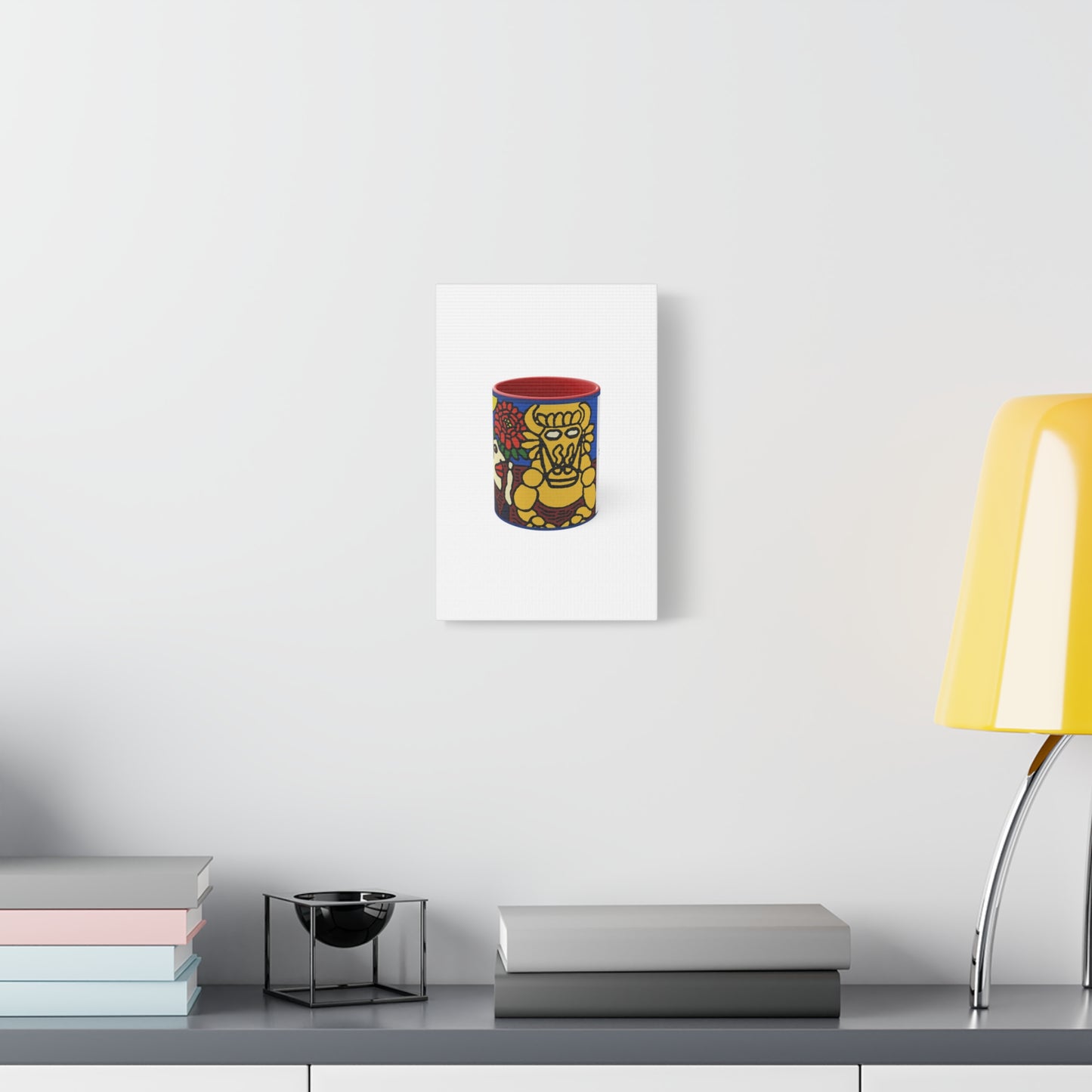 The warrior hailing the mighty golden dragon Canvas (Small)