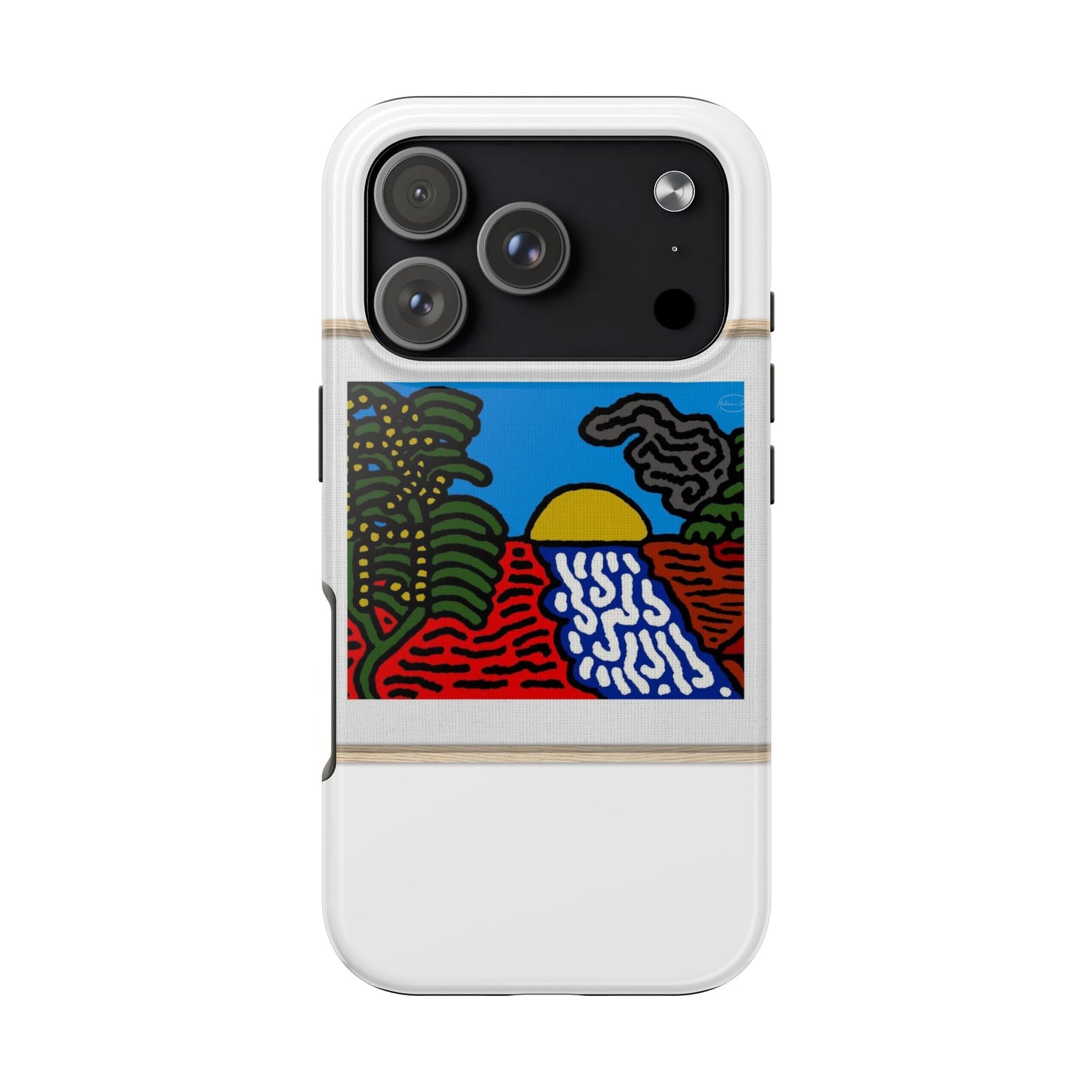 The river that joins the Australian wattle and Lebanese cedar tree in friendship Tough Phone Case