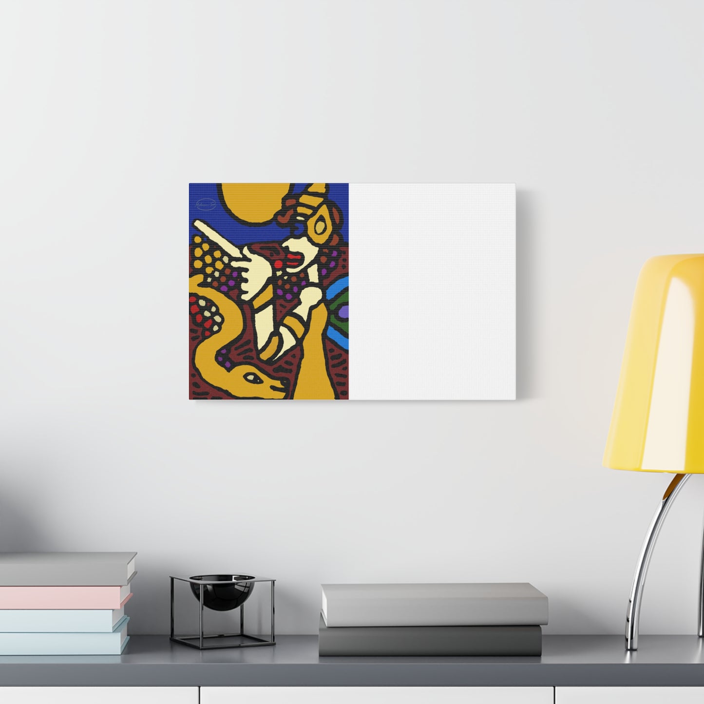 The golden snake being blessed by the fairy Canvas (Small)