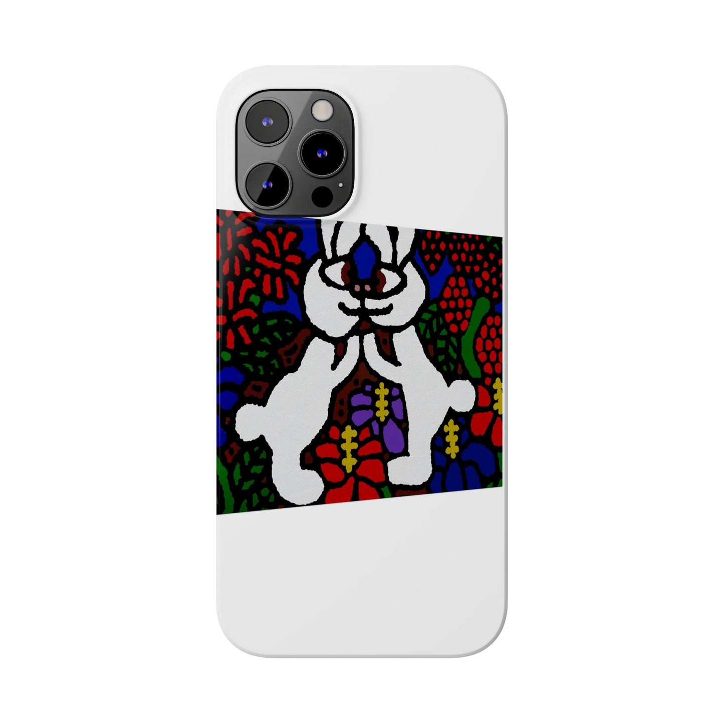 Bunnies in love Slim Phone Case