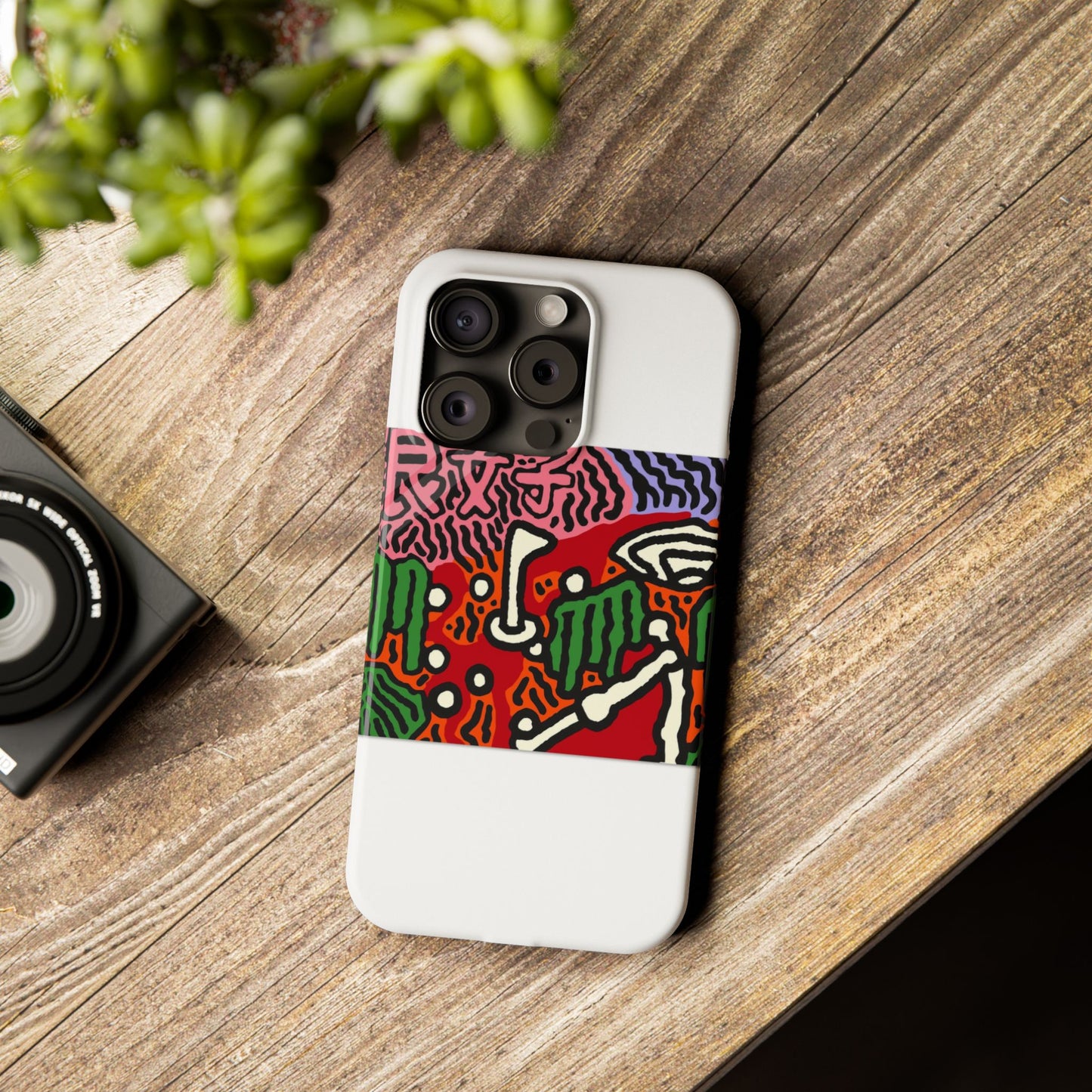 Scoring goals throughout life Slim Phone Case
