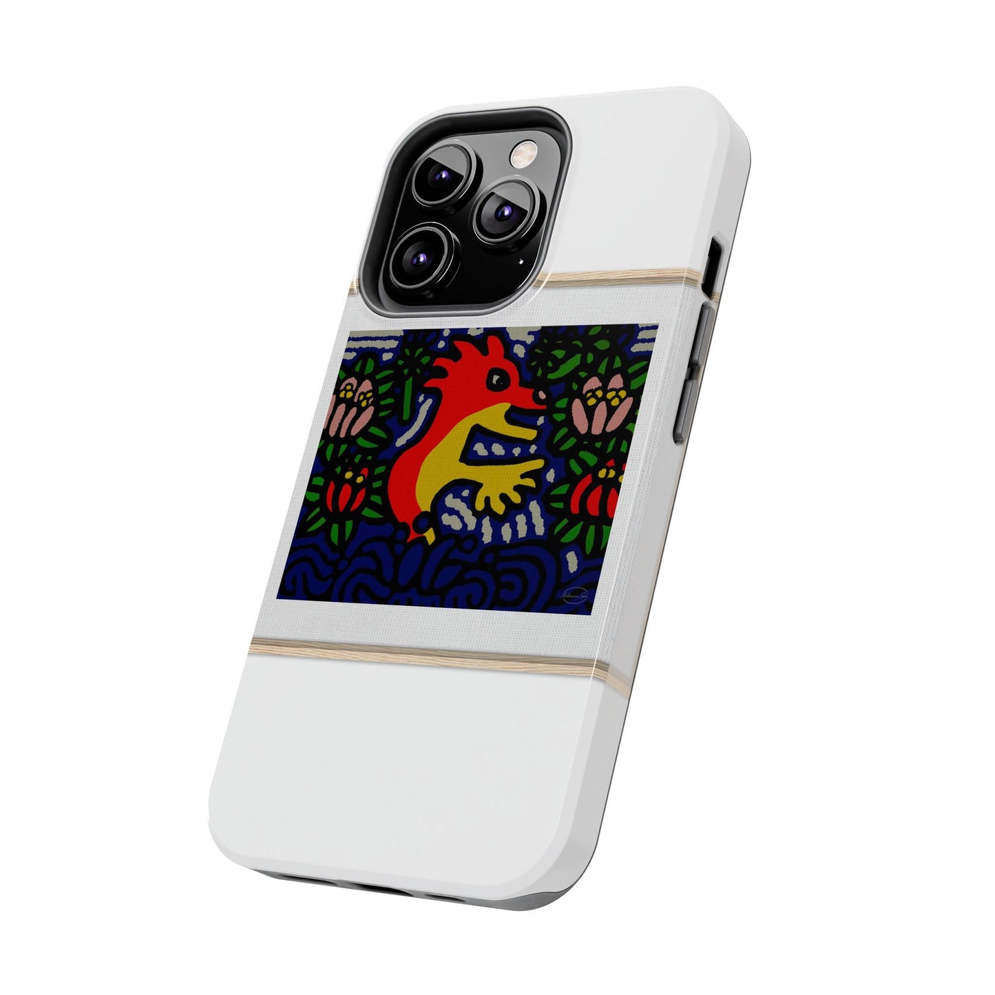 Breaking through the surface of a lotus pond Tough Phone Case
