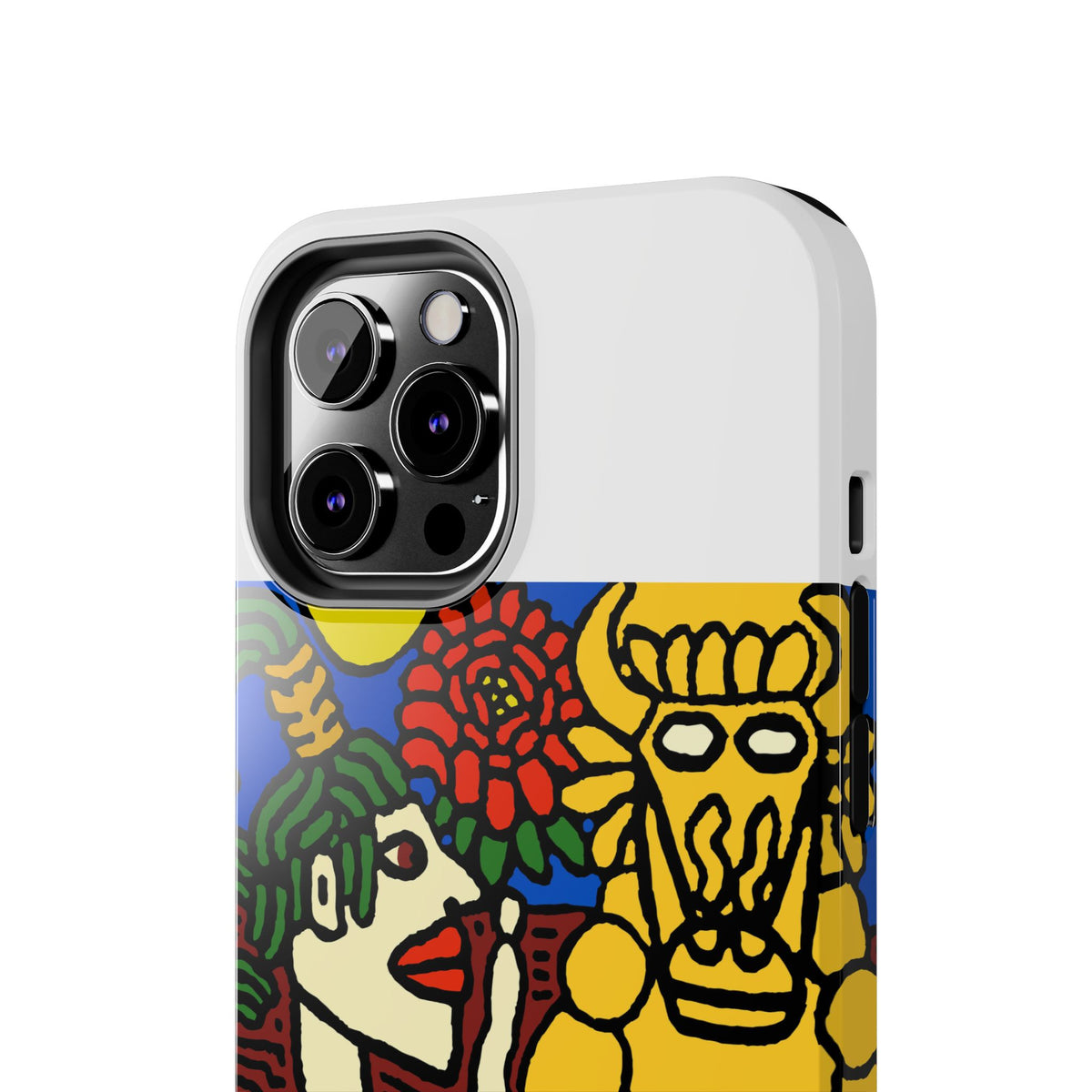 The warrior hailing the mighty golden dragon Tough Phone Case