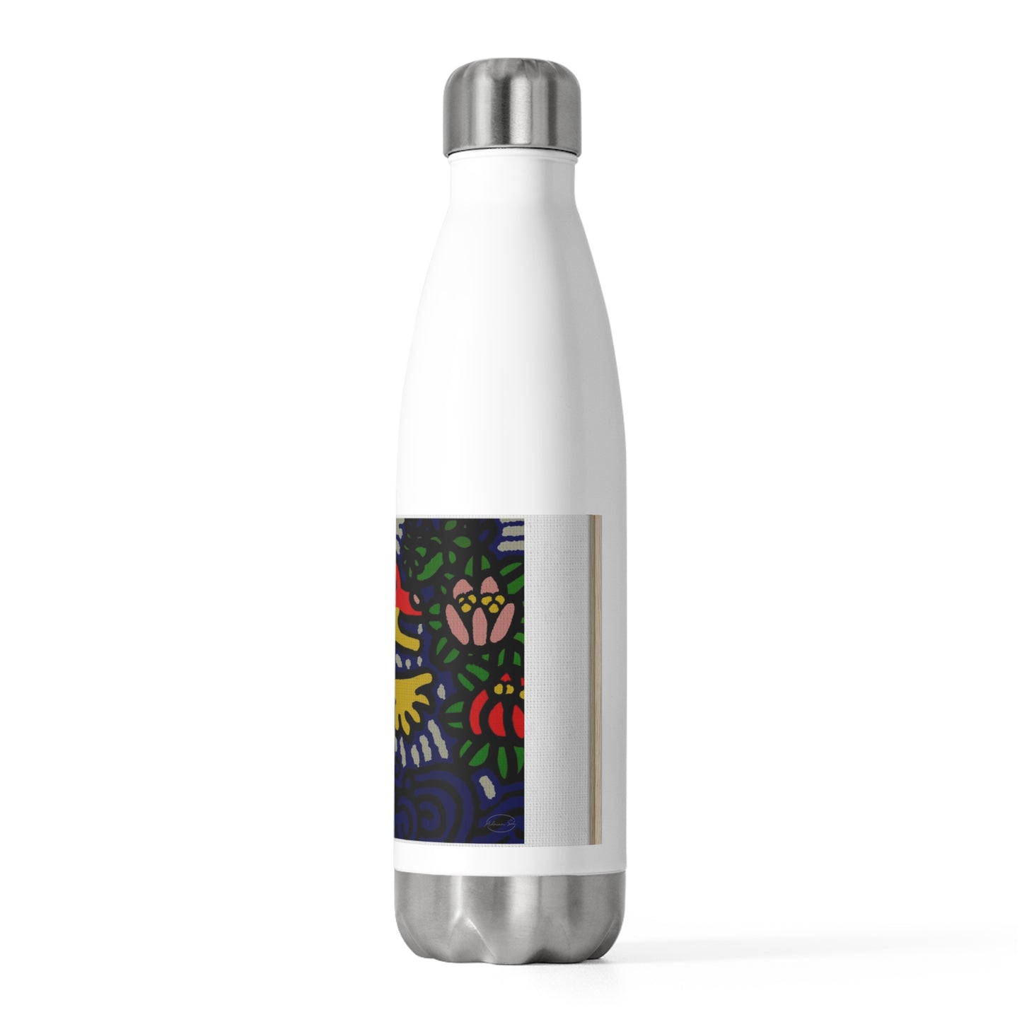 Breaking through the surface of a lotus pond Stainless Steel Water Bottle