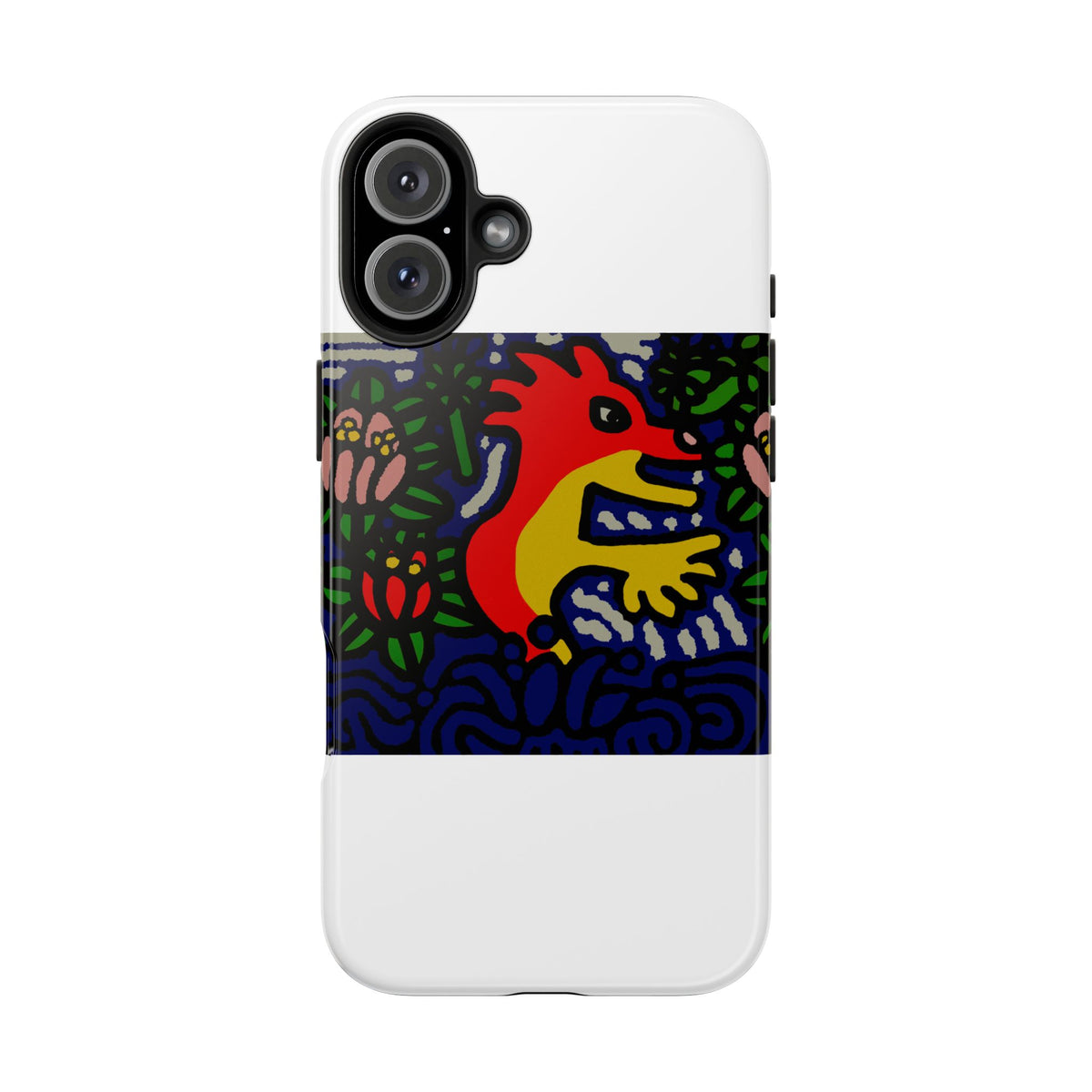 Breaking through the surface of a lotus pond Tough Phone Case