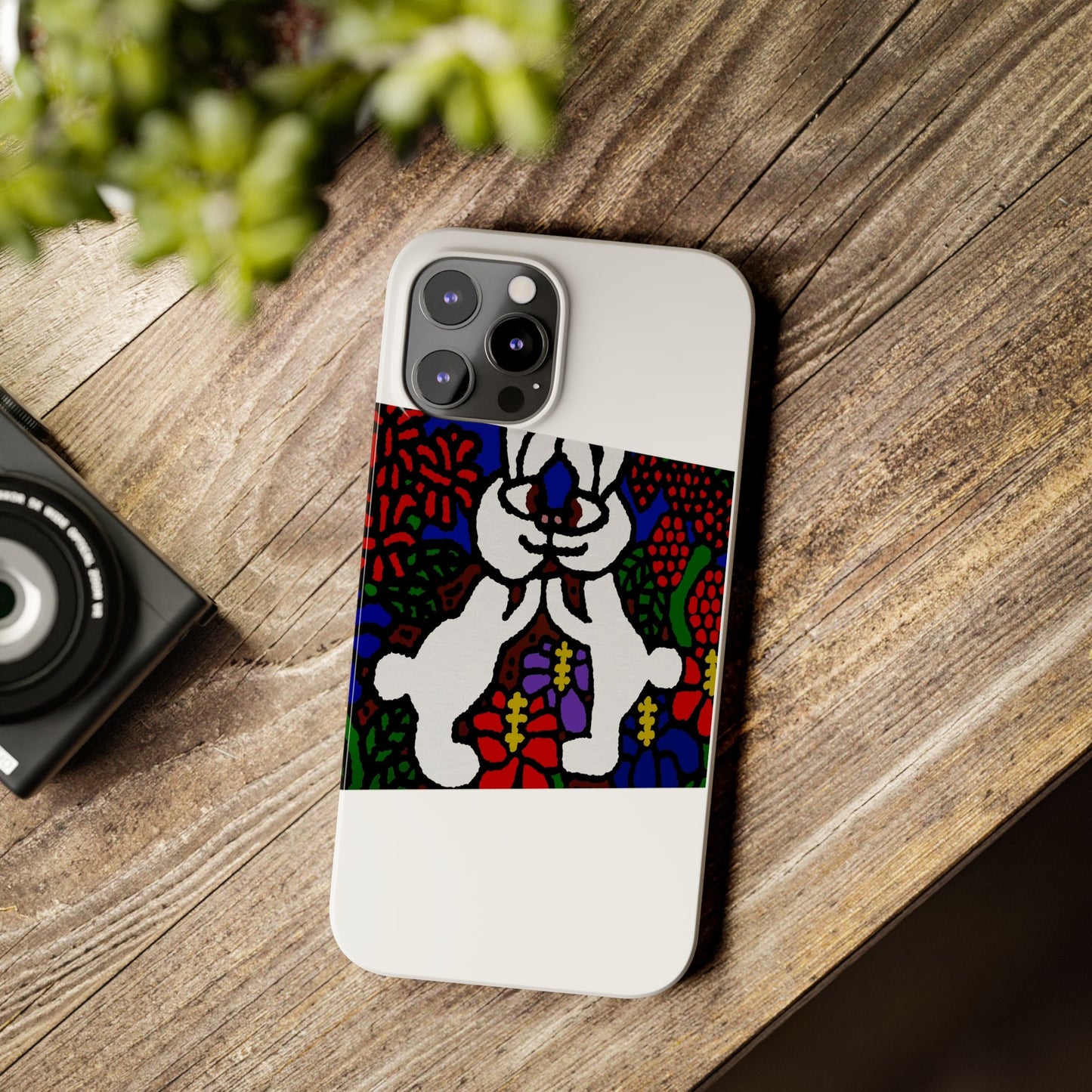 Bunnies in love Slim Phone Case