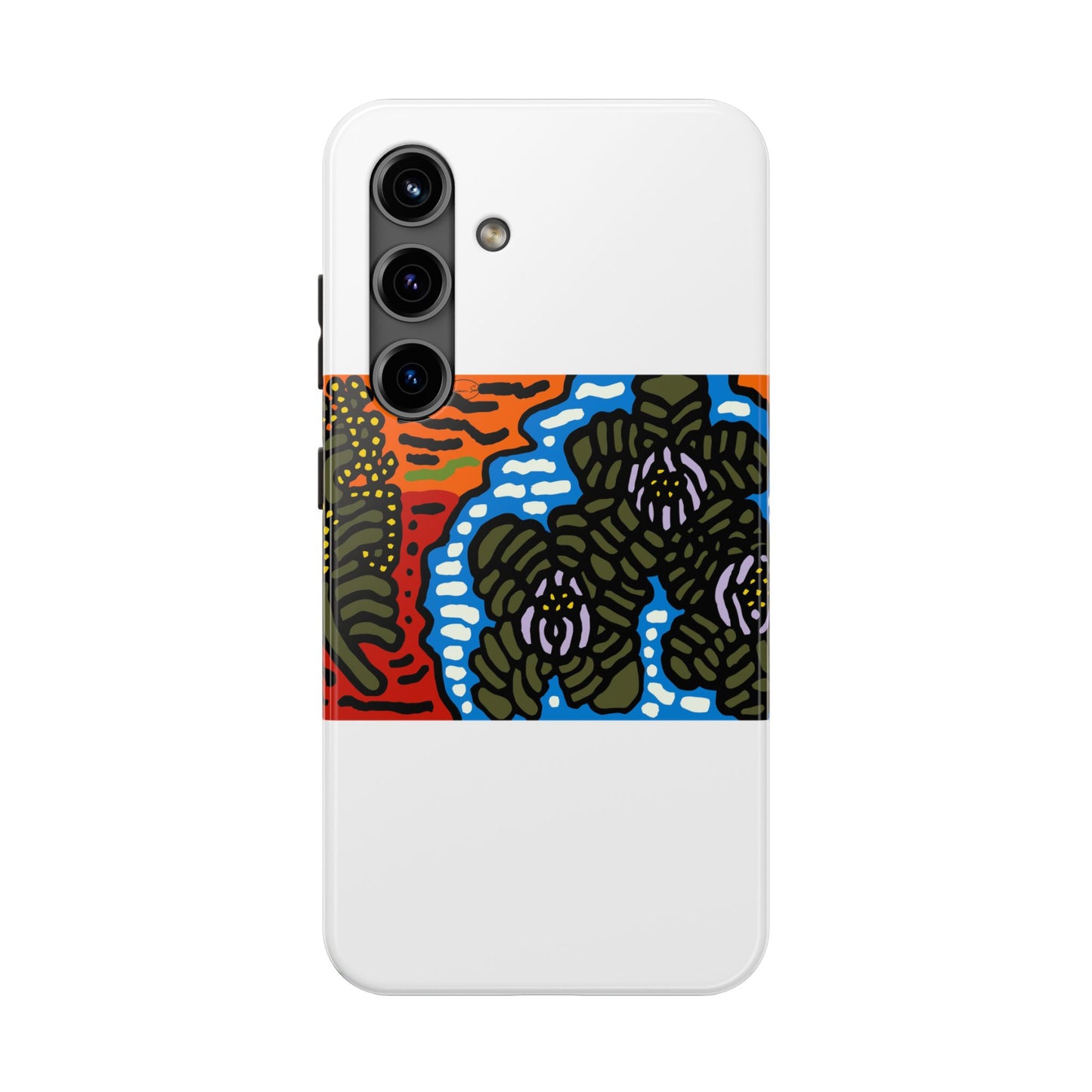 The Sri Lankan water lilies meets the Australian wattle Tough Phone Case
