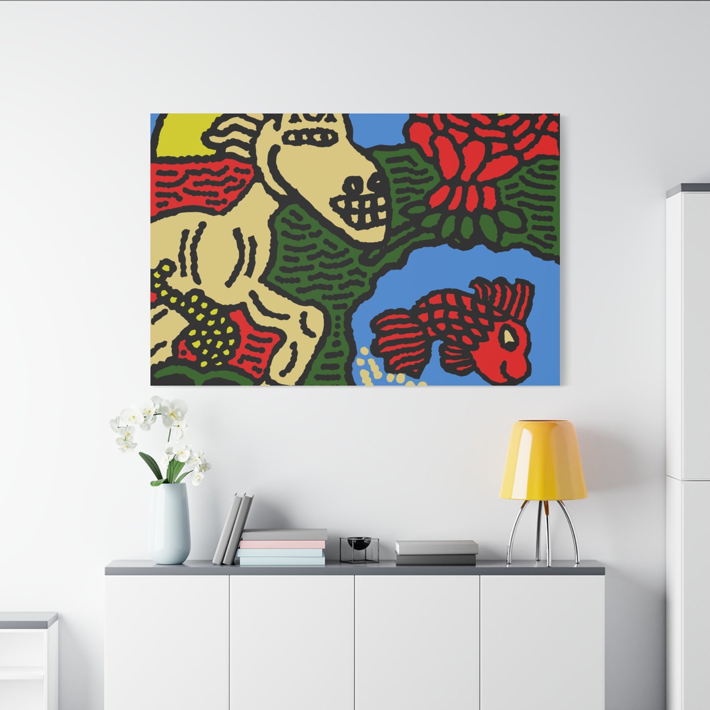Galloping carefree through life Canvas (Large)