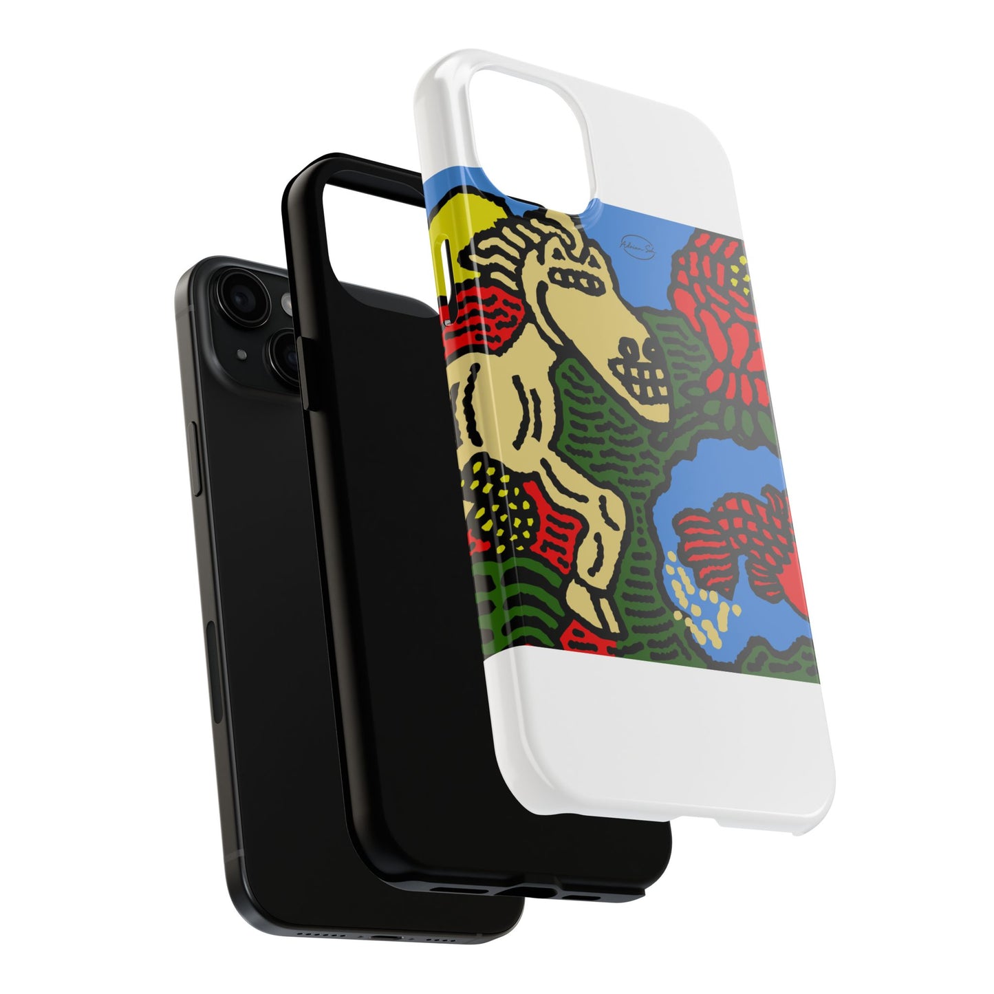 Galloping carefree through life Tough Phone Case