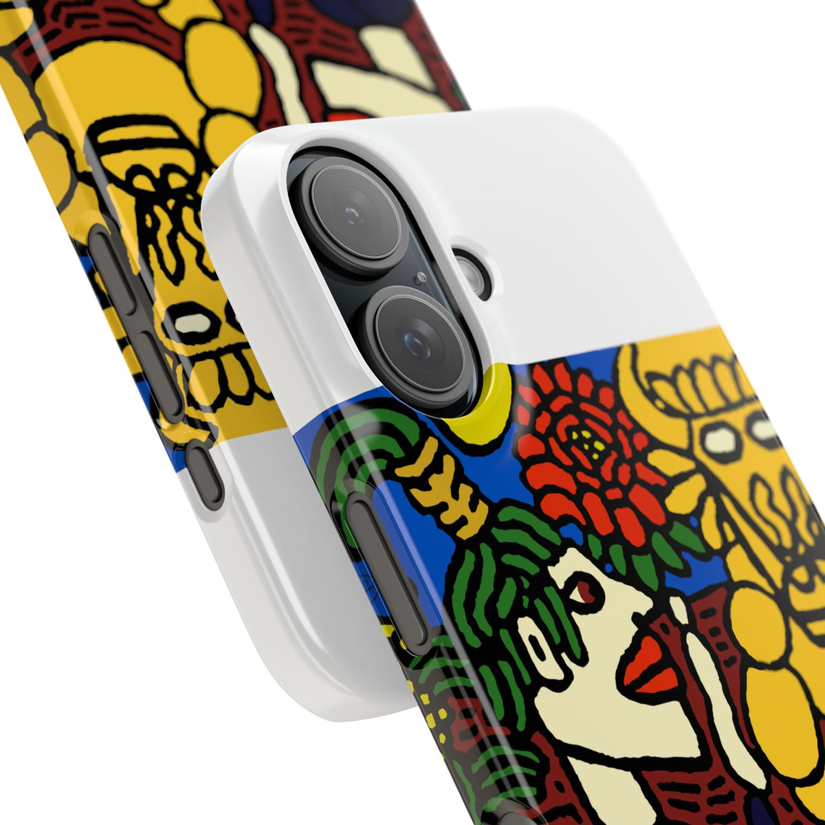The warrior hailing the mighty golden dragon Slim Phone Case