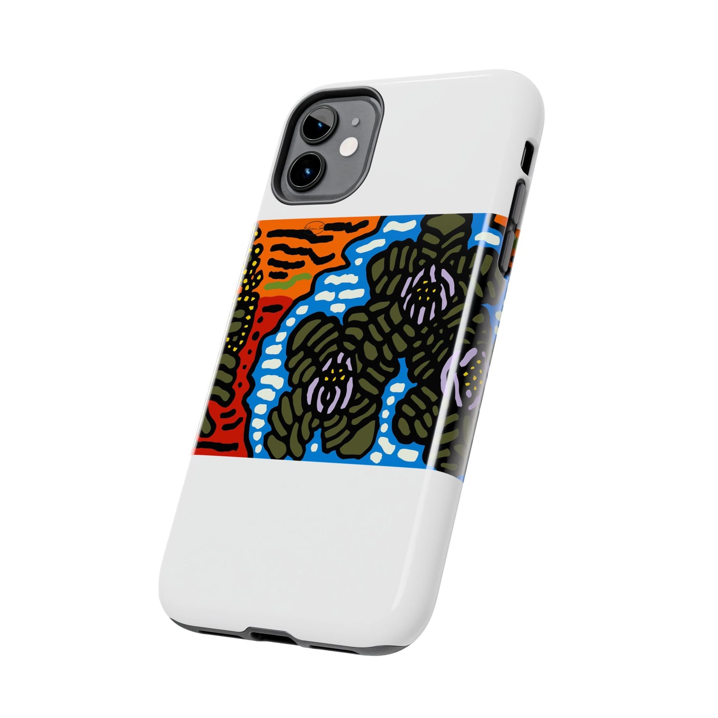 The Sri Lankan water lilies meets the Australian wattle Tough Phone Case