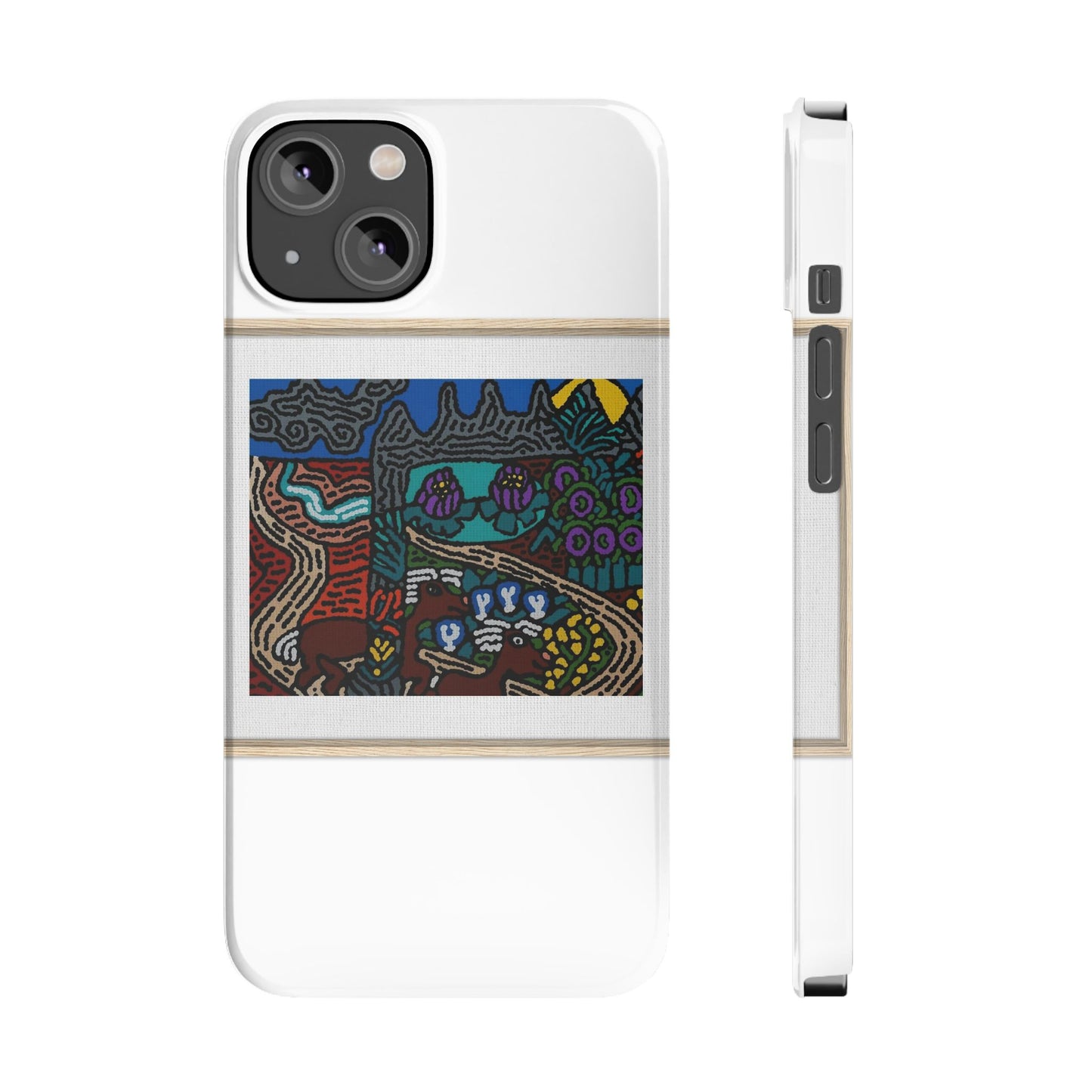 Road to a Sanctuary and Oasis Slim Phone Case