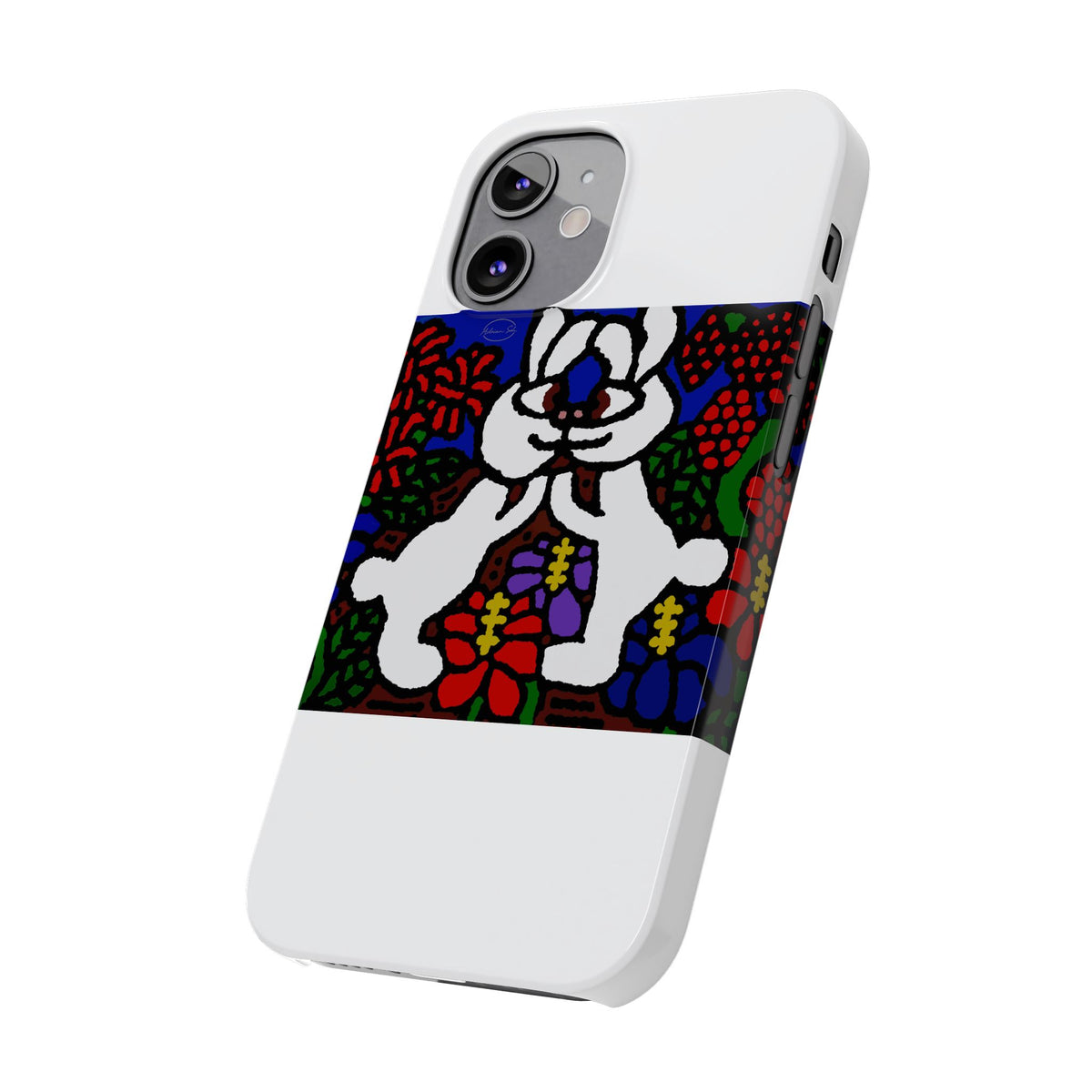 Bunnies in love Slim Phone Case