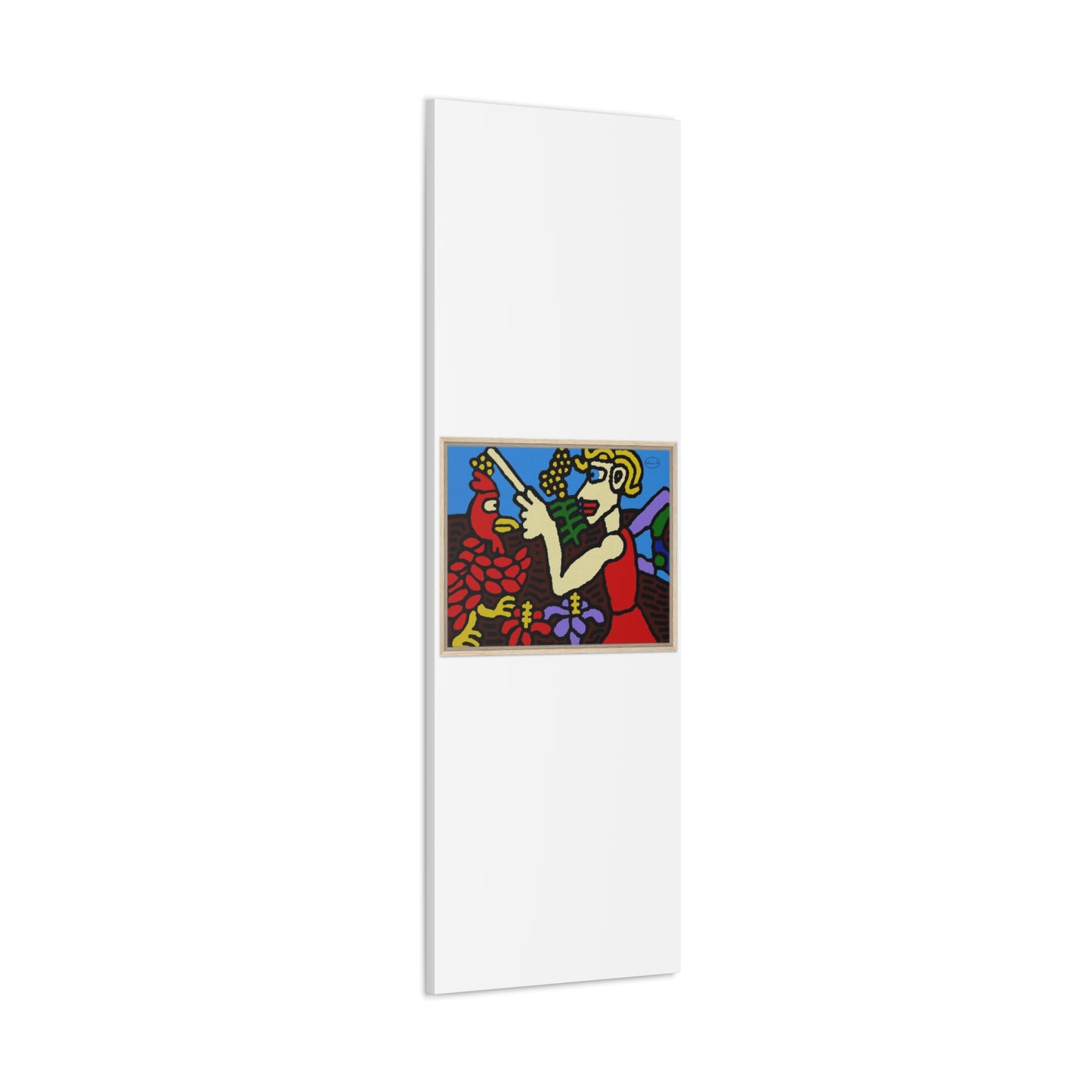 The hen gaining a blessing from a fairy Canvas (Large)