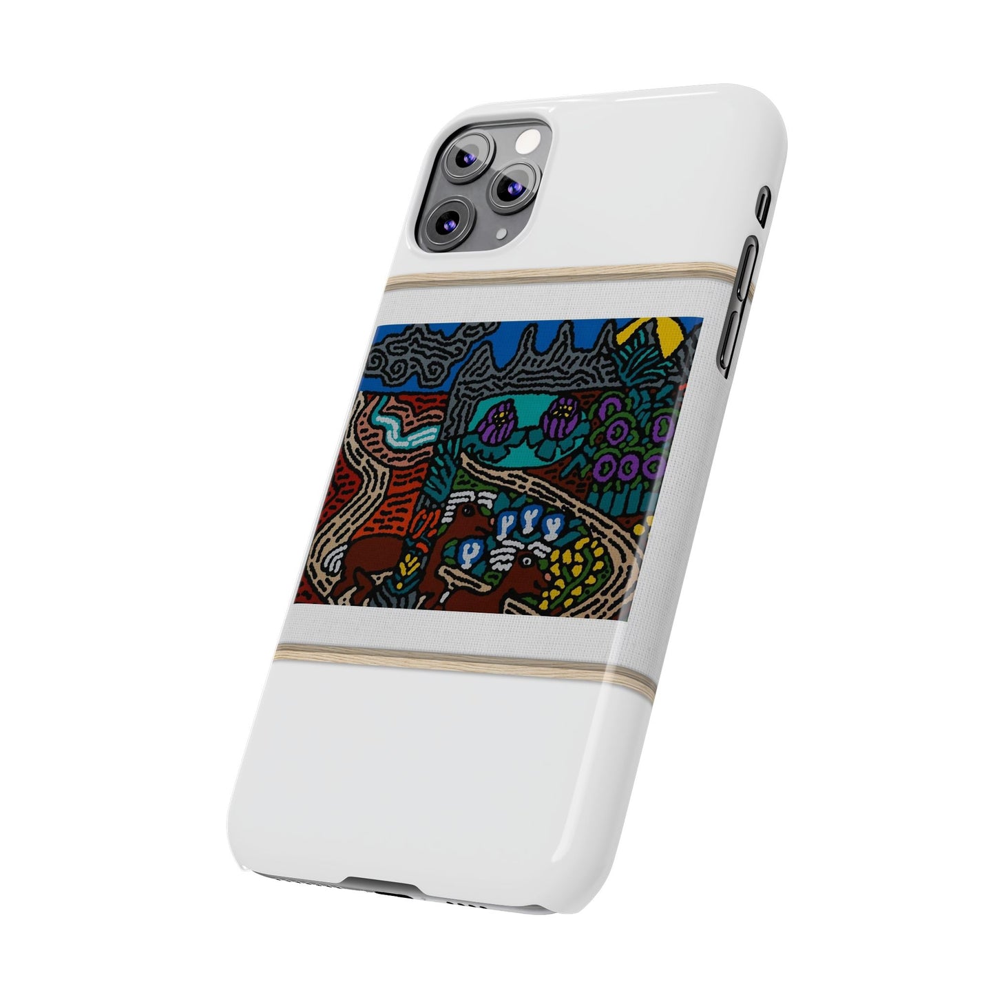 Road to a Sanctuary and Oasis Slim Phone Case