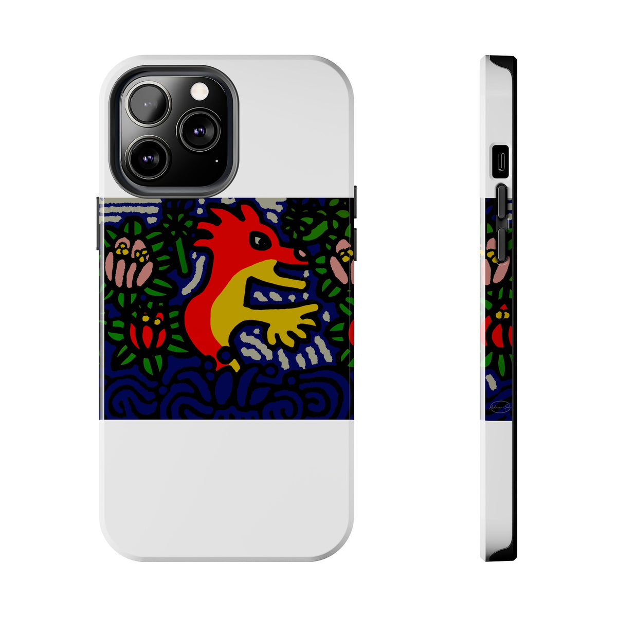 Breaking through the surface of a lotus pond Tough Phone Case