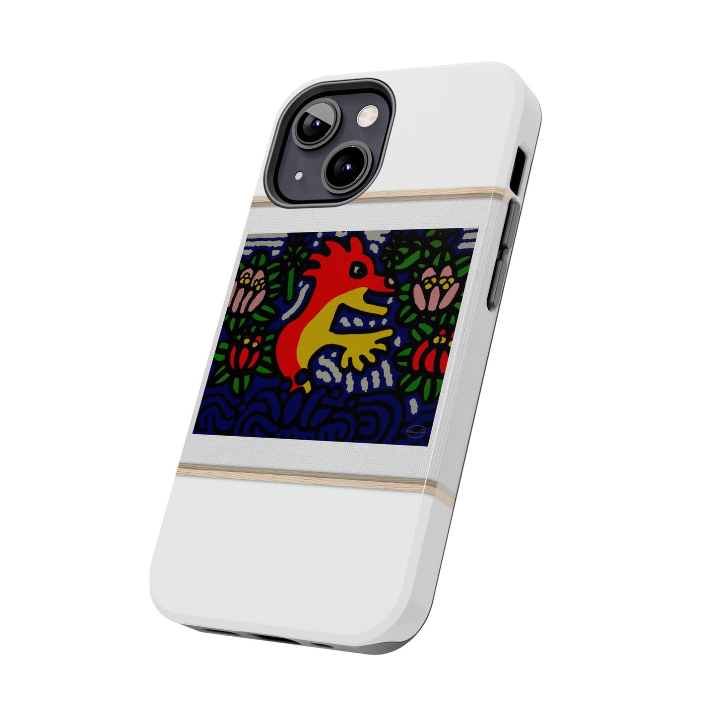 Breaking through the surface of a lotus pond Tough Phone Case