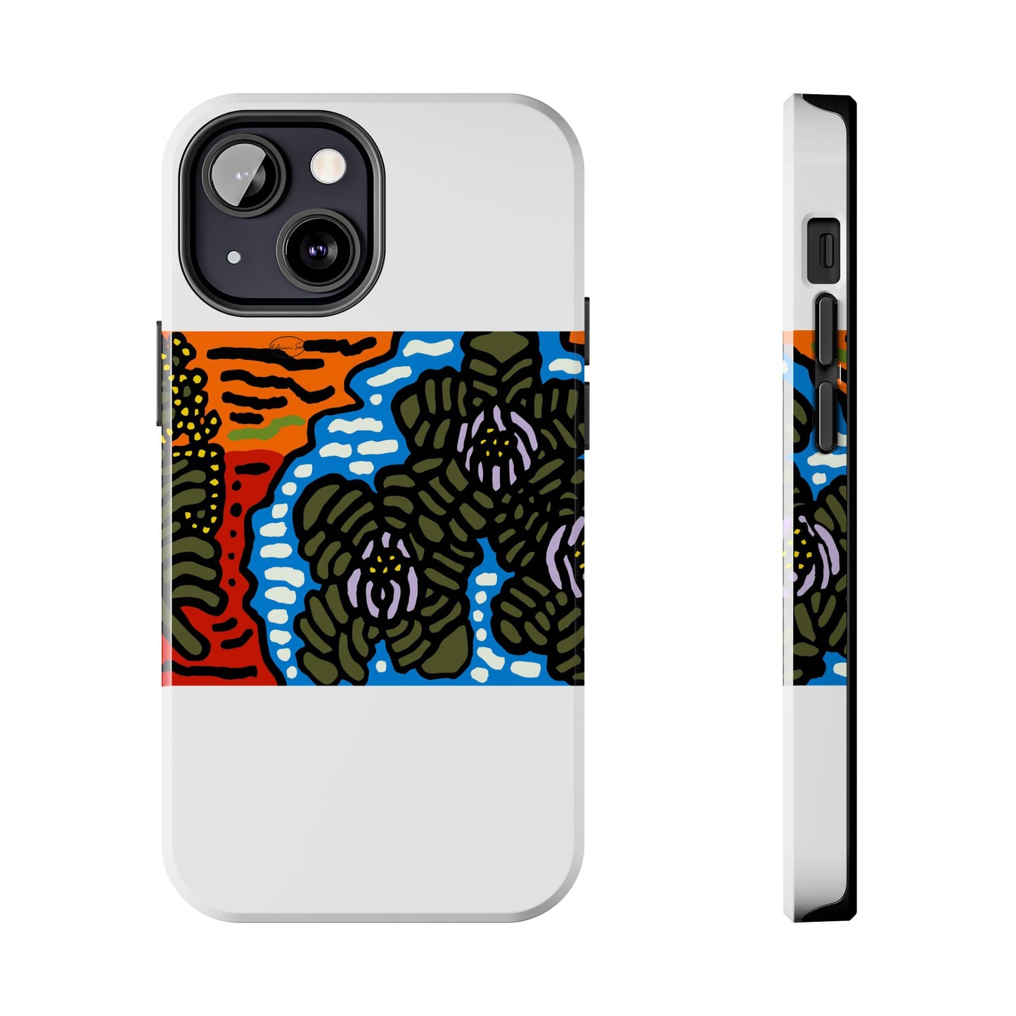 The Sri Lankan water lilies meets the Australian wattle Tough Phone Case