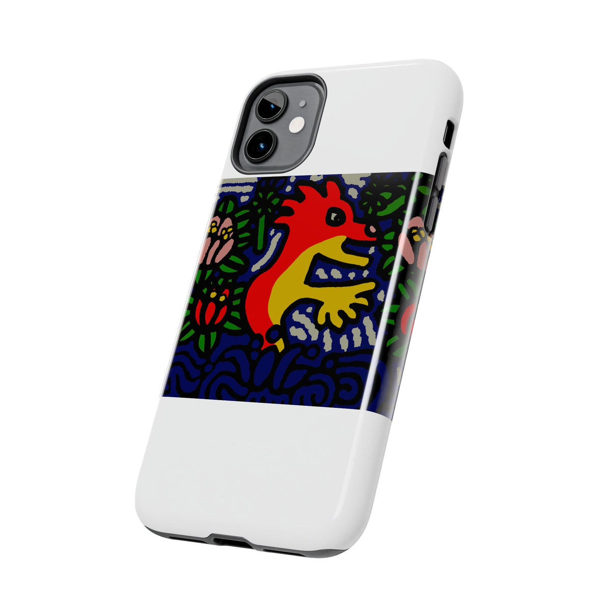 Breaking through the surface of a lotus pond Tough Phone Case