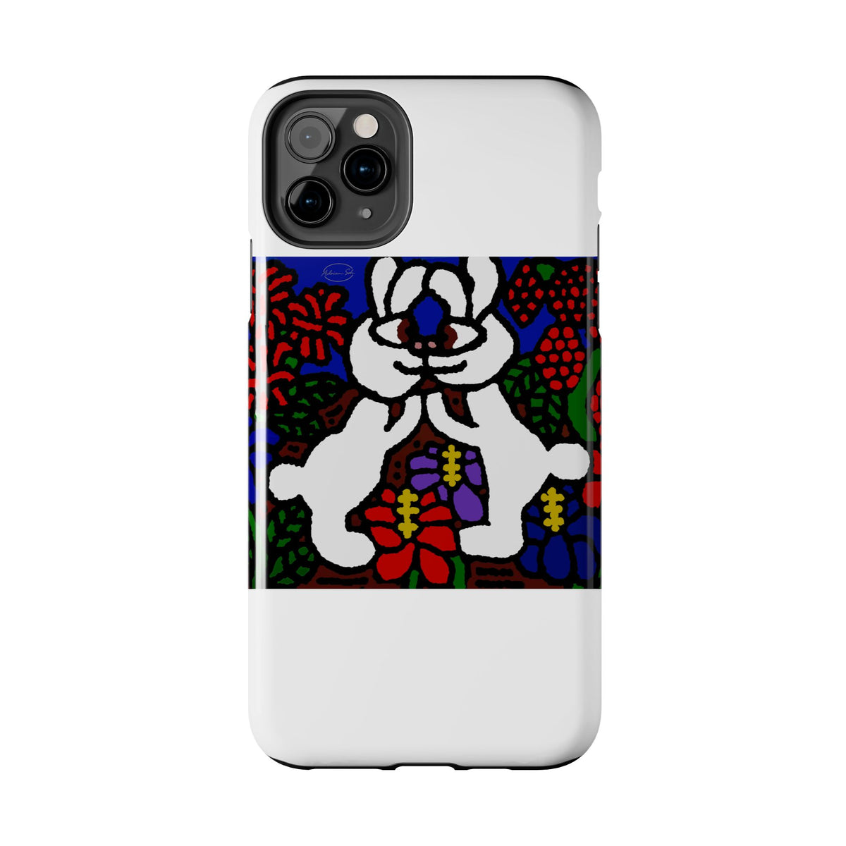 Bunnies in love Tough Phone Case