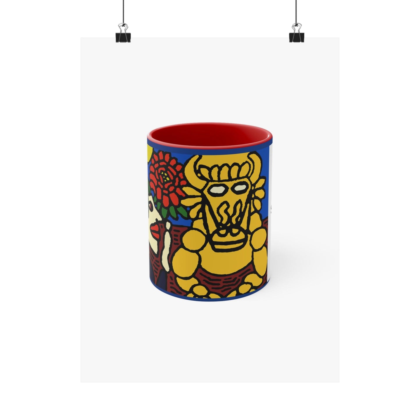 The warrior hailing the mighty golden dragon Matte Poster Vertical (Small)