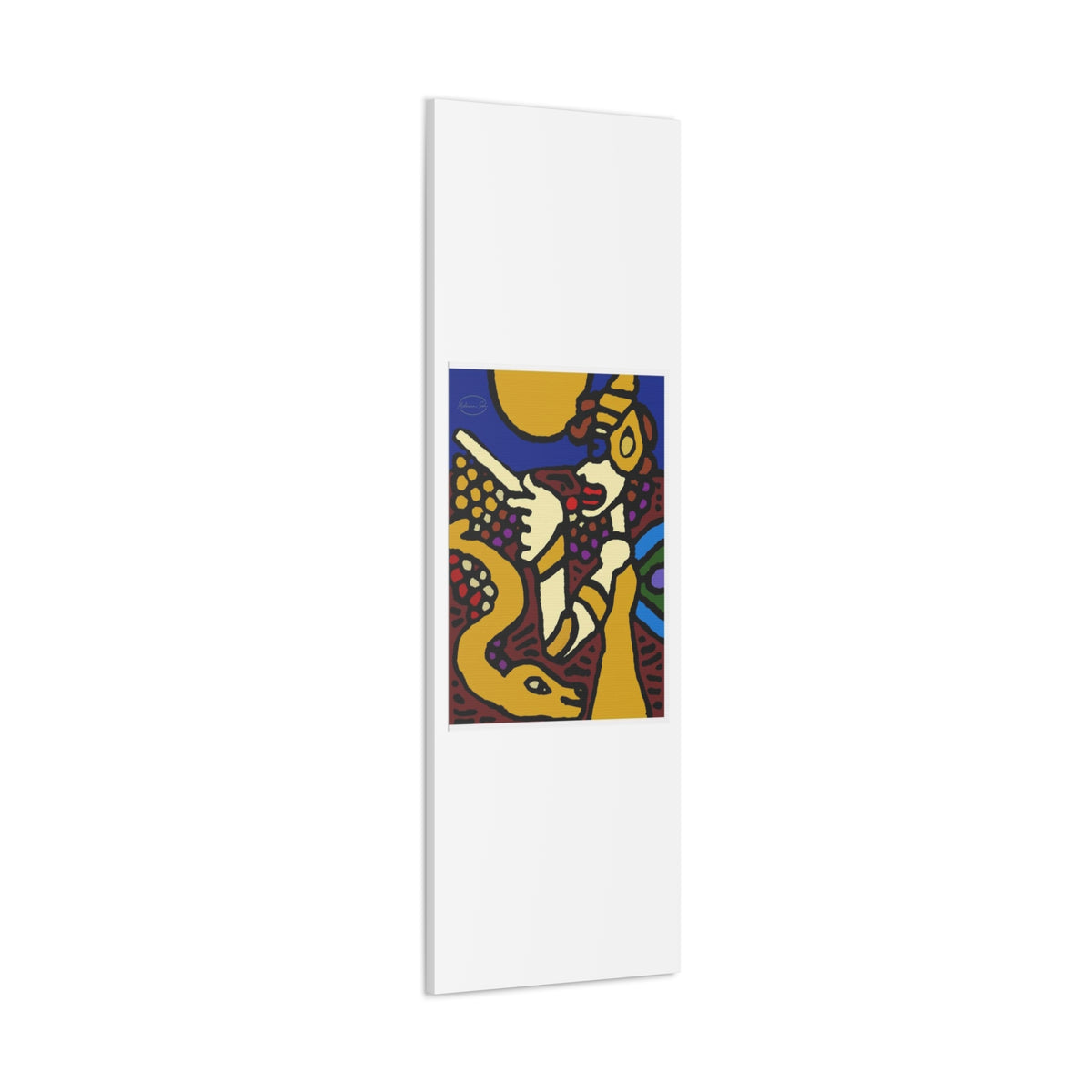 The golden snake being blessed by the fairy Canvas (Large)