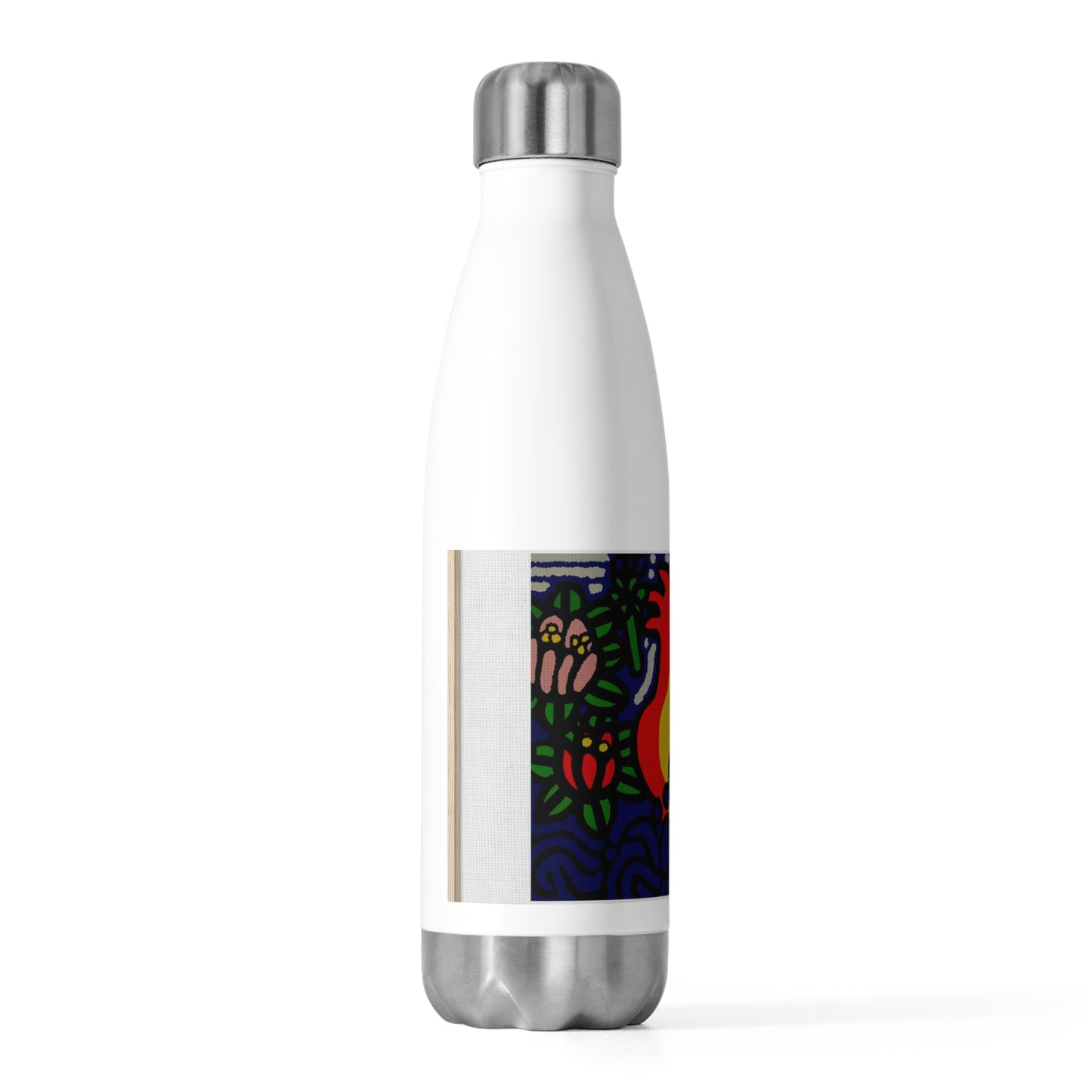 Breaking through the surface of a lotus pond Stainless Steel Water Bottle
