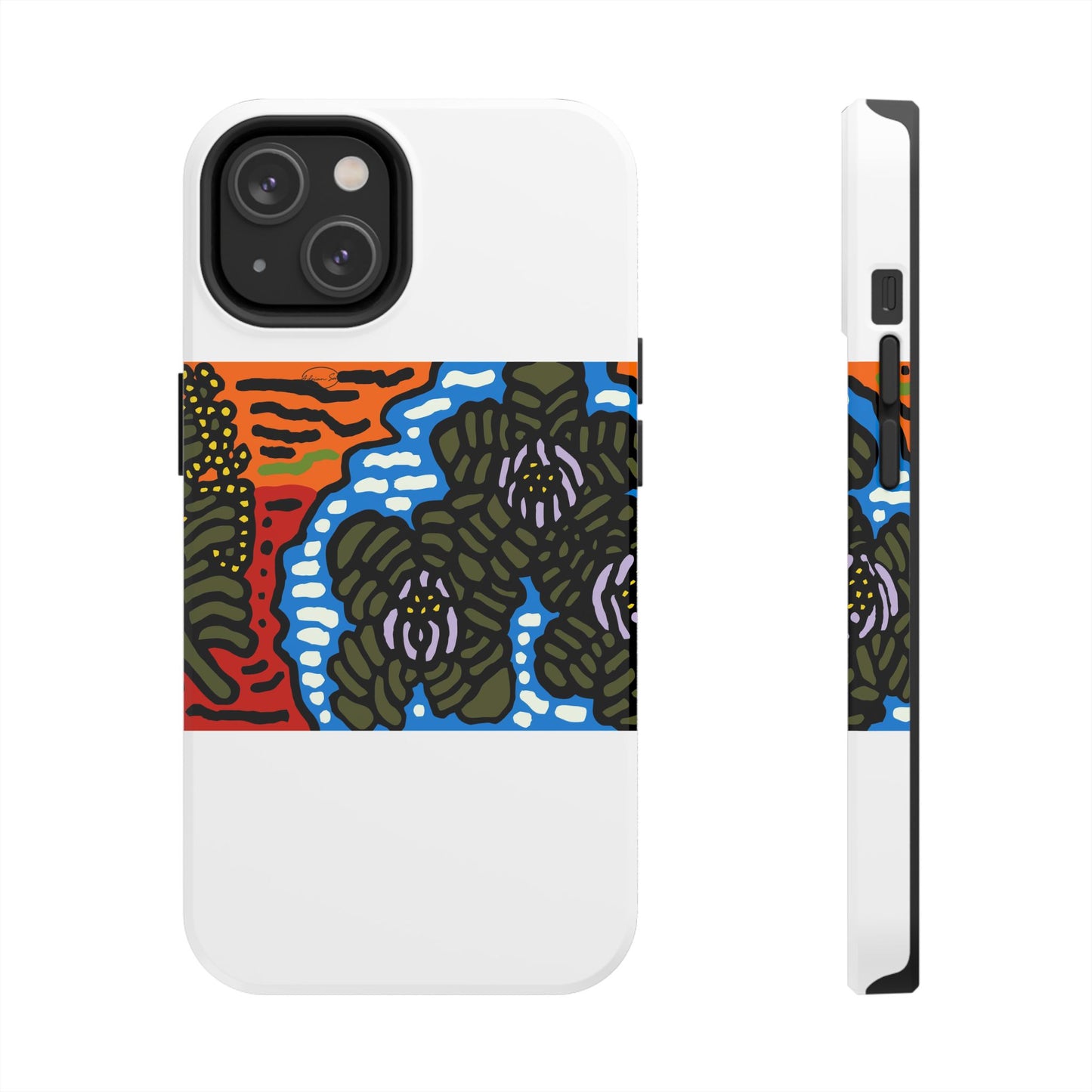 The Sri Lankan water lilies meets the Australian wattle Tough Phone Case