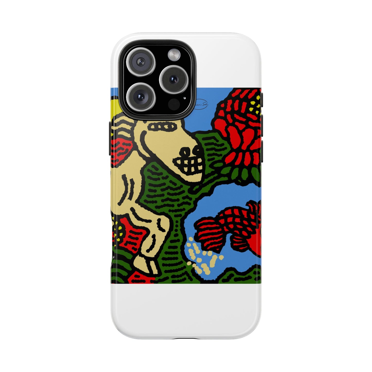 Galloping carefree through life Tough Phone Case