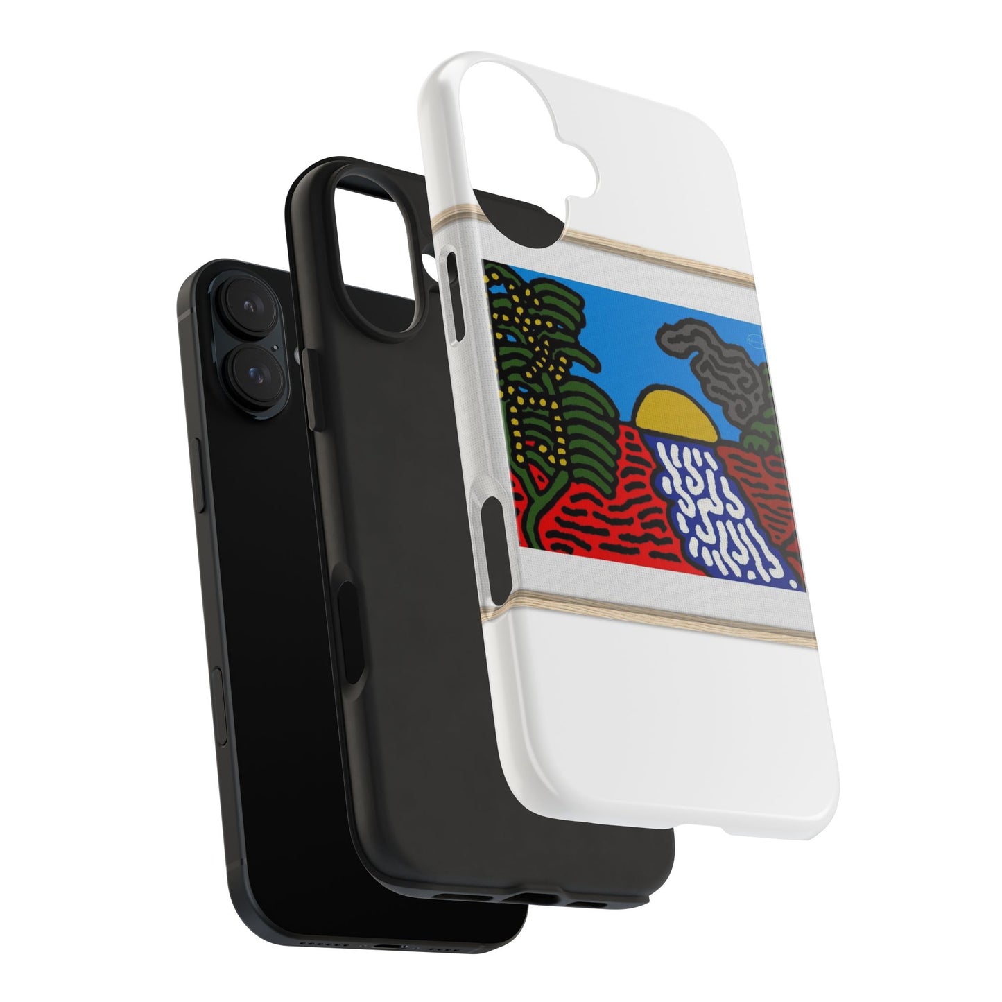 The river that joins the Australian wattle and Lebanese cedar tree in friendship Tough Phone Case