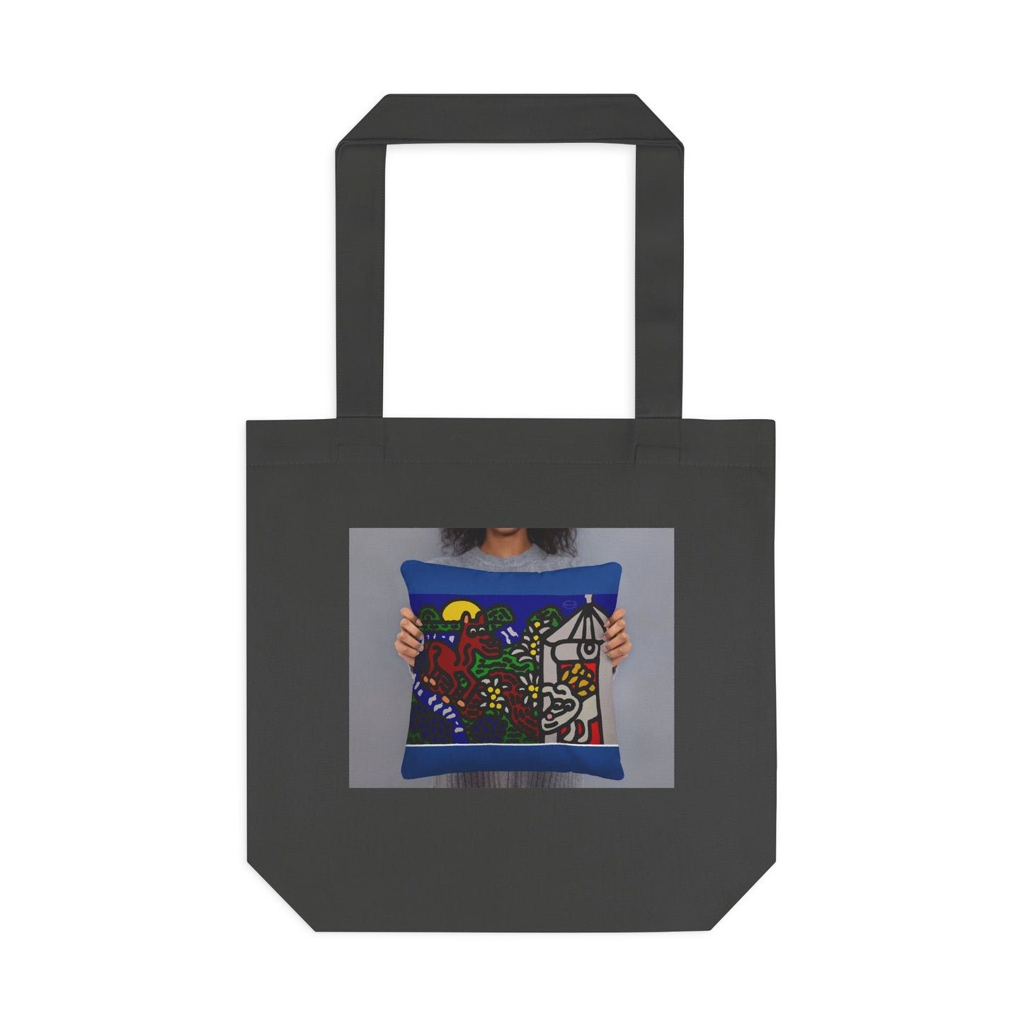 Bunny welcoming a friendly horse on his journey Classic Tote Bag