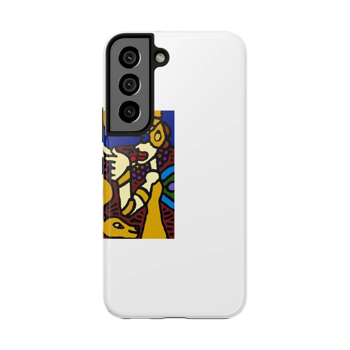 The golden snake being blessed by the fairy Tough Phone Case