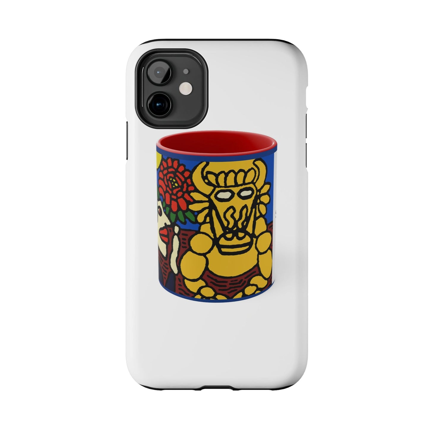 The warrior hailing the mighty golden dragon Tough Phone Case
