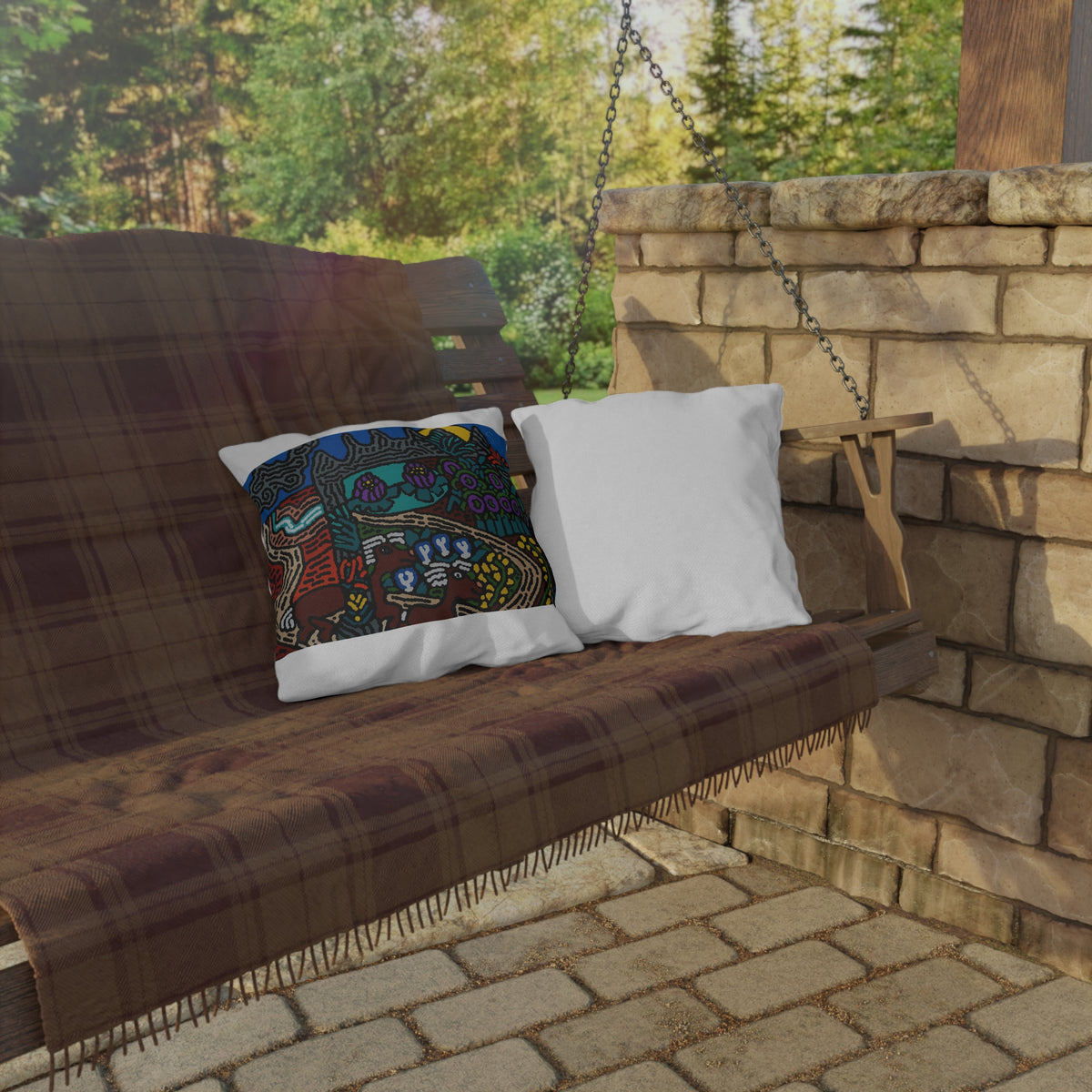 Going to the valley of hope and prosperity — Outdoor Pillow