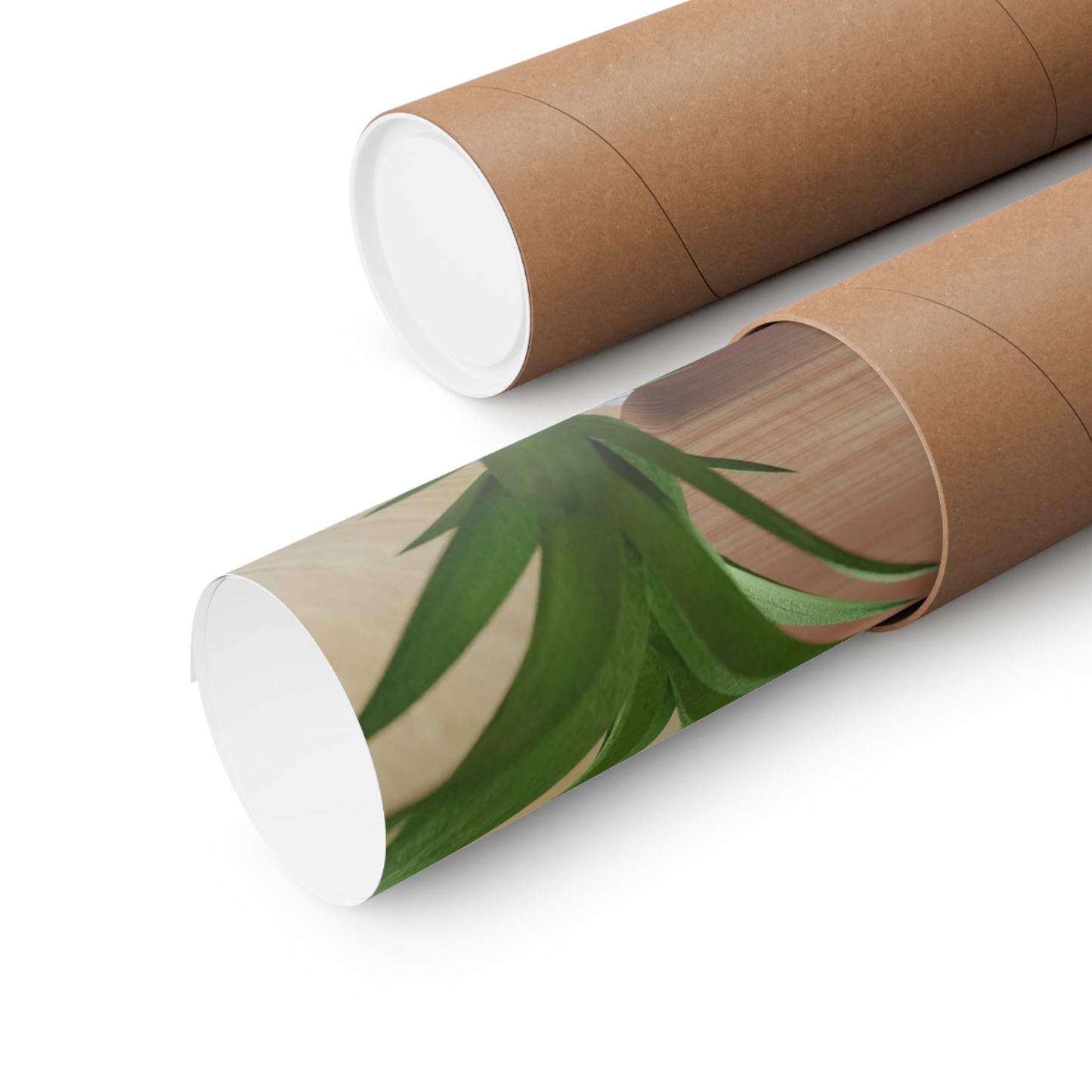 Two dragons enjoying a feast together Matte Poster Horizontal (Small)