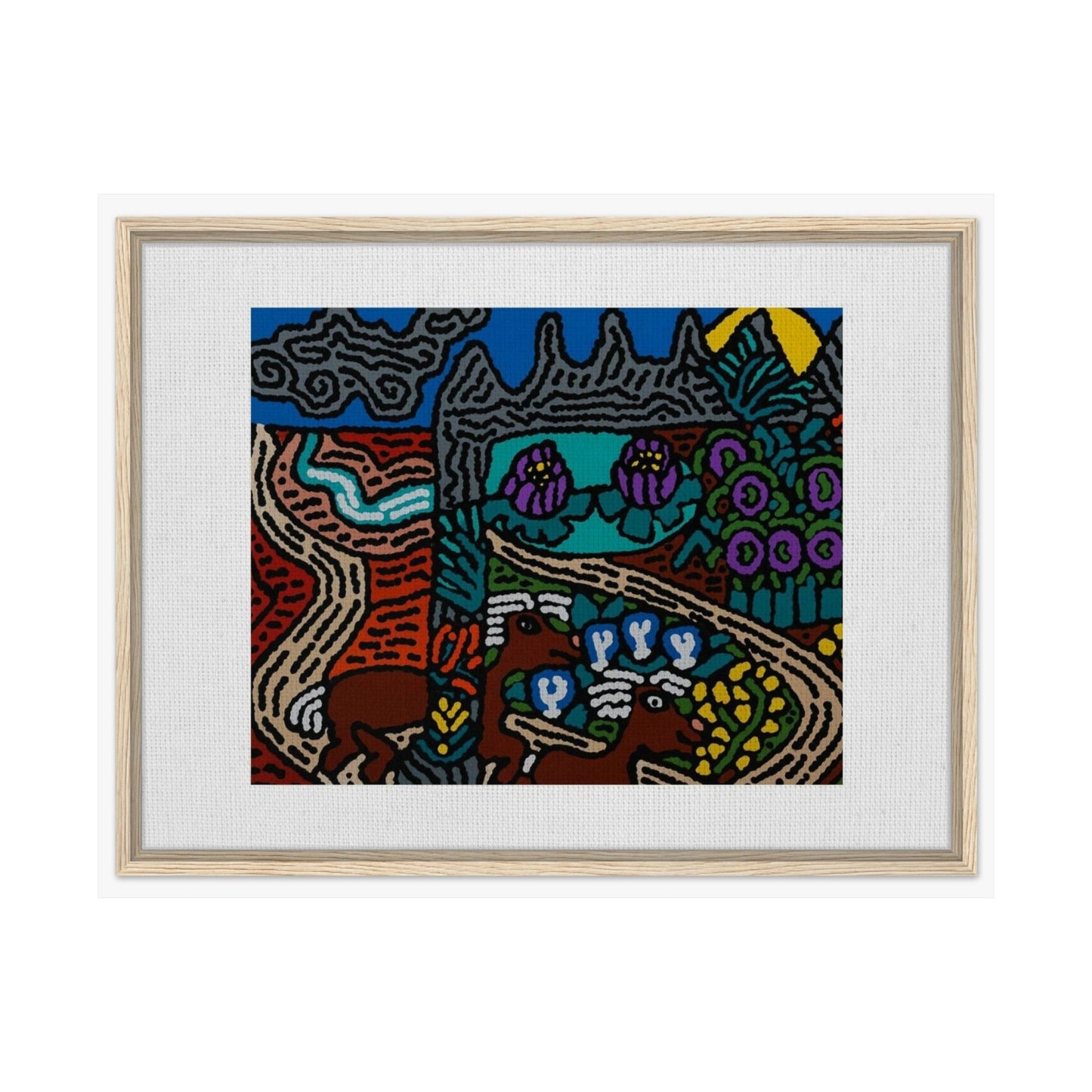 Road to a Sanctuary and Oasis Matte Poster Horizontal (Small)