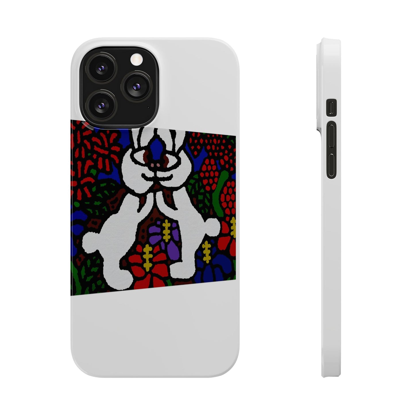 Bunnies in love Slim Phone Case