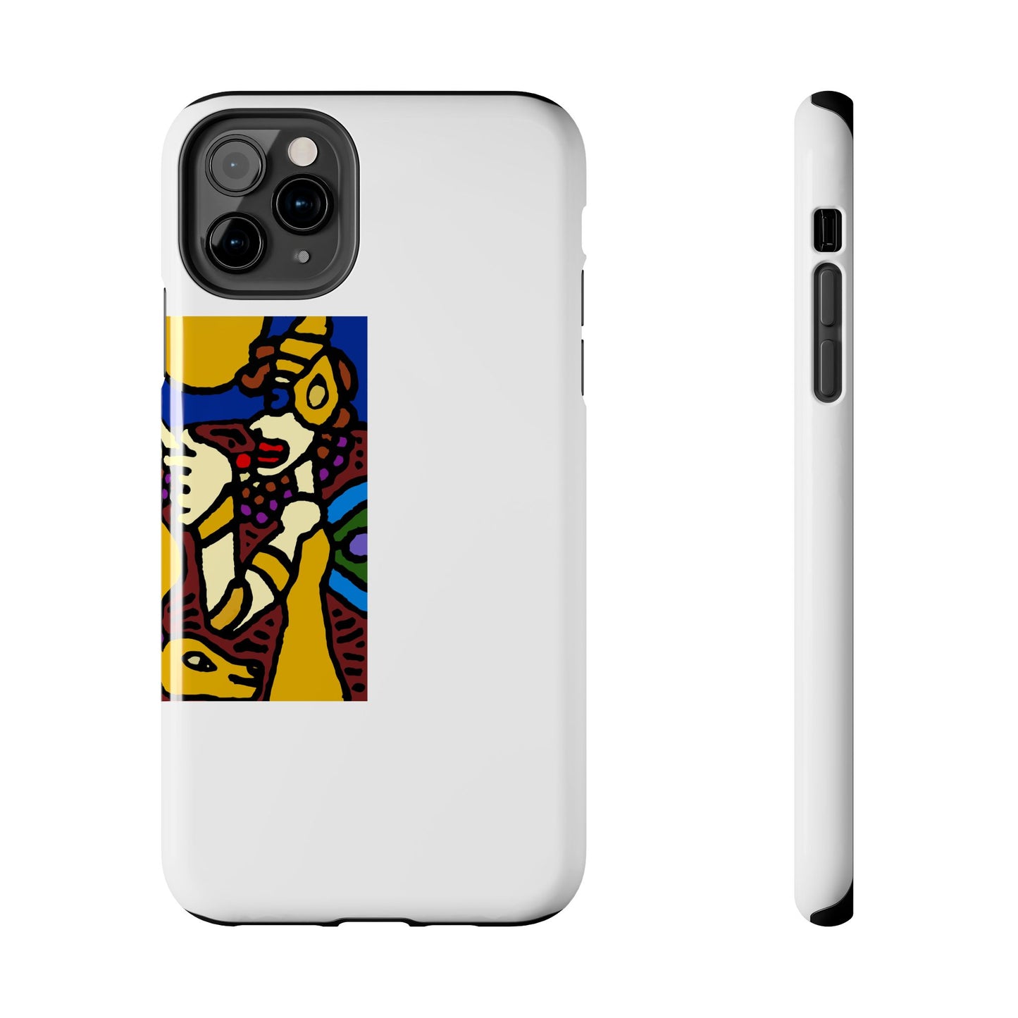 The golden snake being blessed by the fairy Tough Phone Case