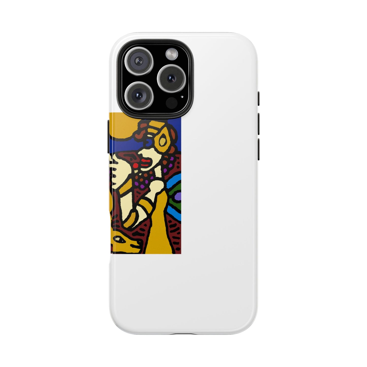 The golden snake being blessed by the fairy Tough Phone Case