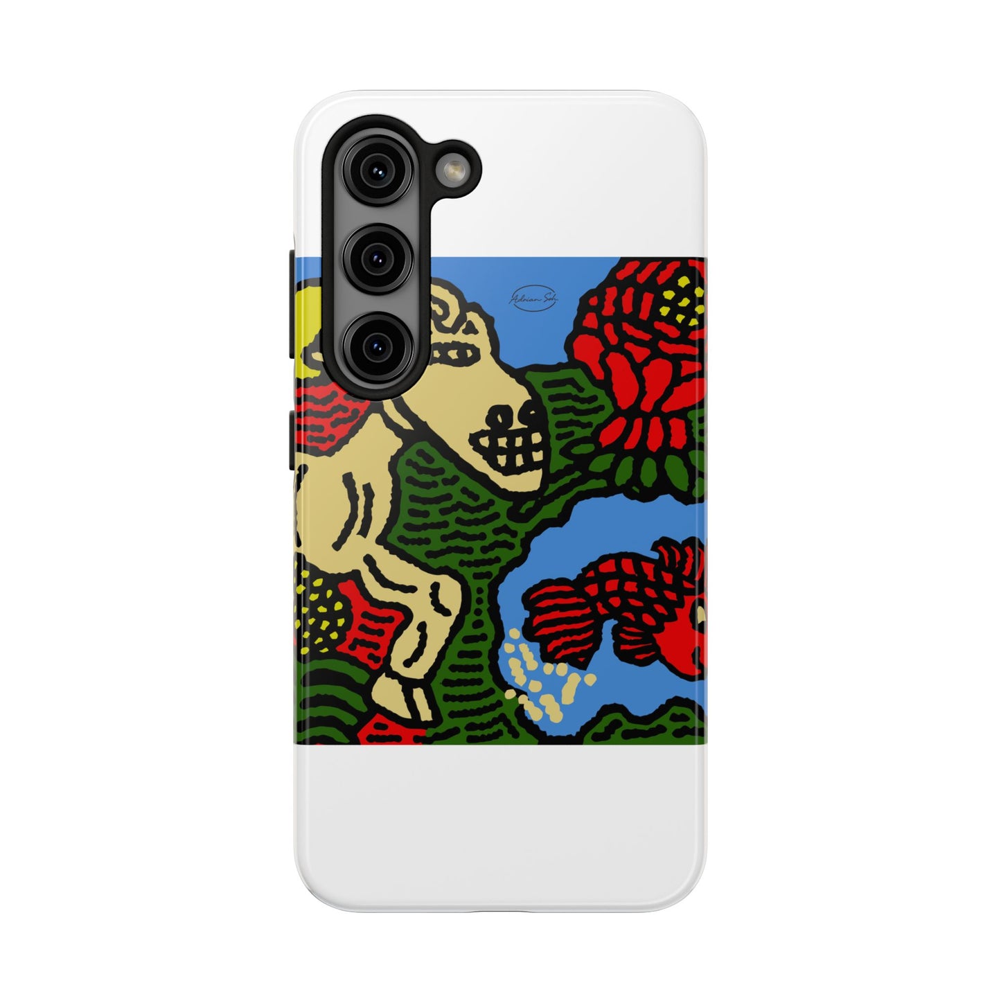 Galloping carefree through life Tough Phone Case