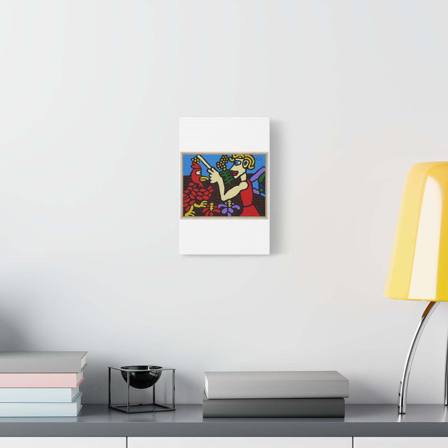 The hen gaining a blessing from a fairy Canvas (Small)