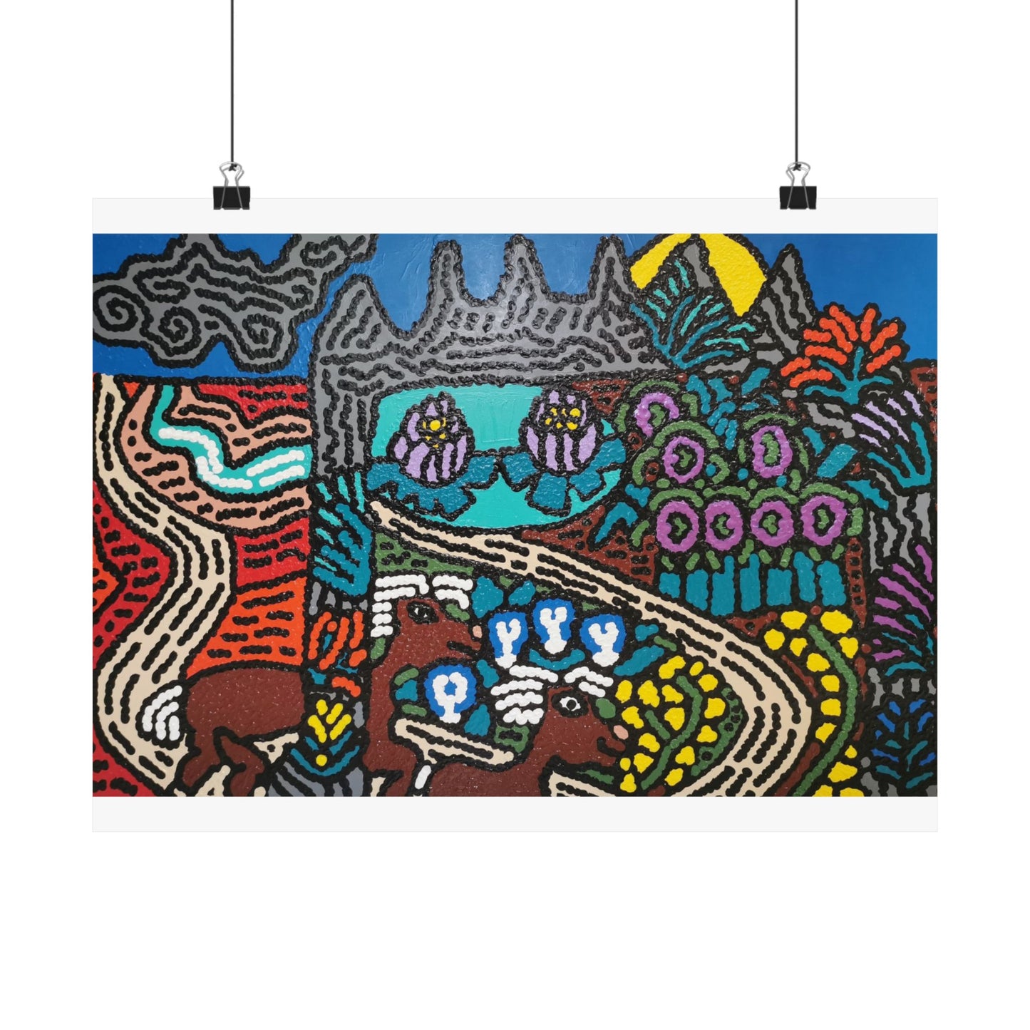 Going to the valley of hope and prosperity Matte Poster Horizontal (Small)