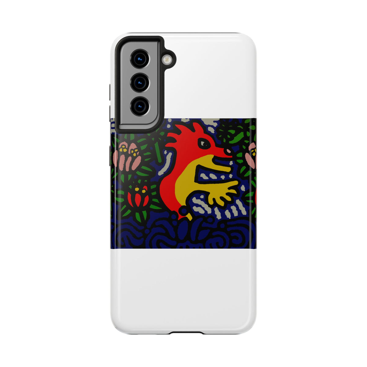 Breaking through the surface of a lotus pond Tough Phone Case