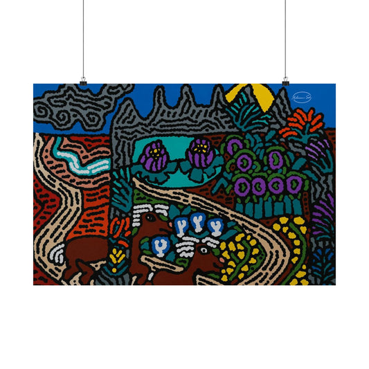 Going to the valley of hope and prosperity Matte Poster Horizontal (Large)