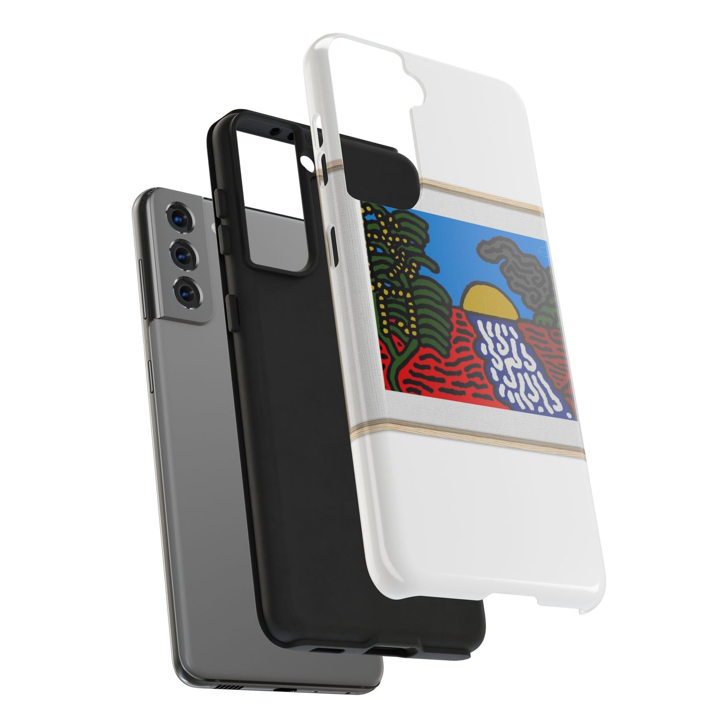 The river that joins the Australian wattle and Lebanese cedar tree in friendship Tough Phone Case